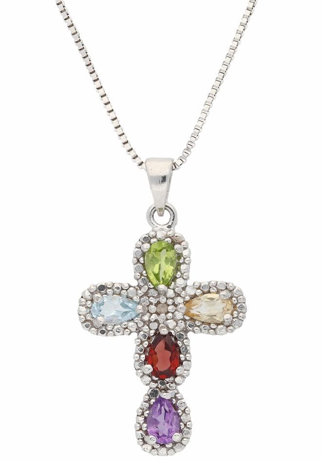 online Geschenk, Amethyst, Citrin, Firetti Anhänger Granat Kreuz«, Topas, Kette Peridot, mit »Schmuck mit kaufen