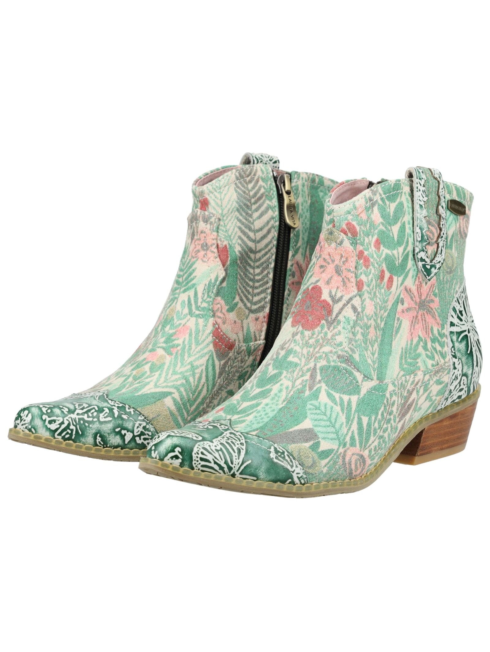 LAURA VITA Bikerboots »LAURA VITA Stiefelette Leder/Textil«