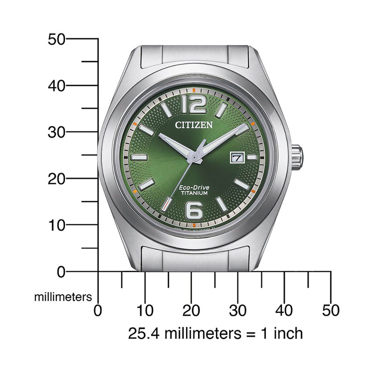 Citizen Solaruhr, Armbanduhr, Herrenuhr, Titan, Datum