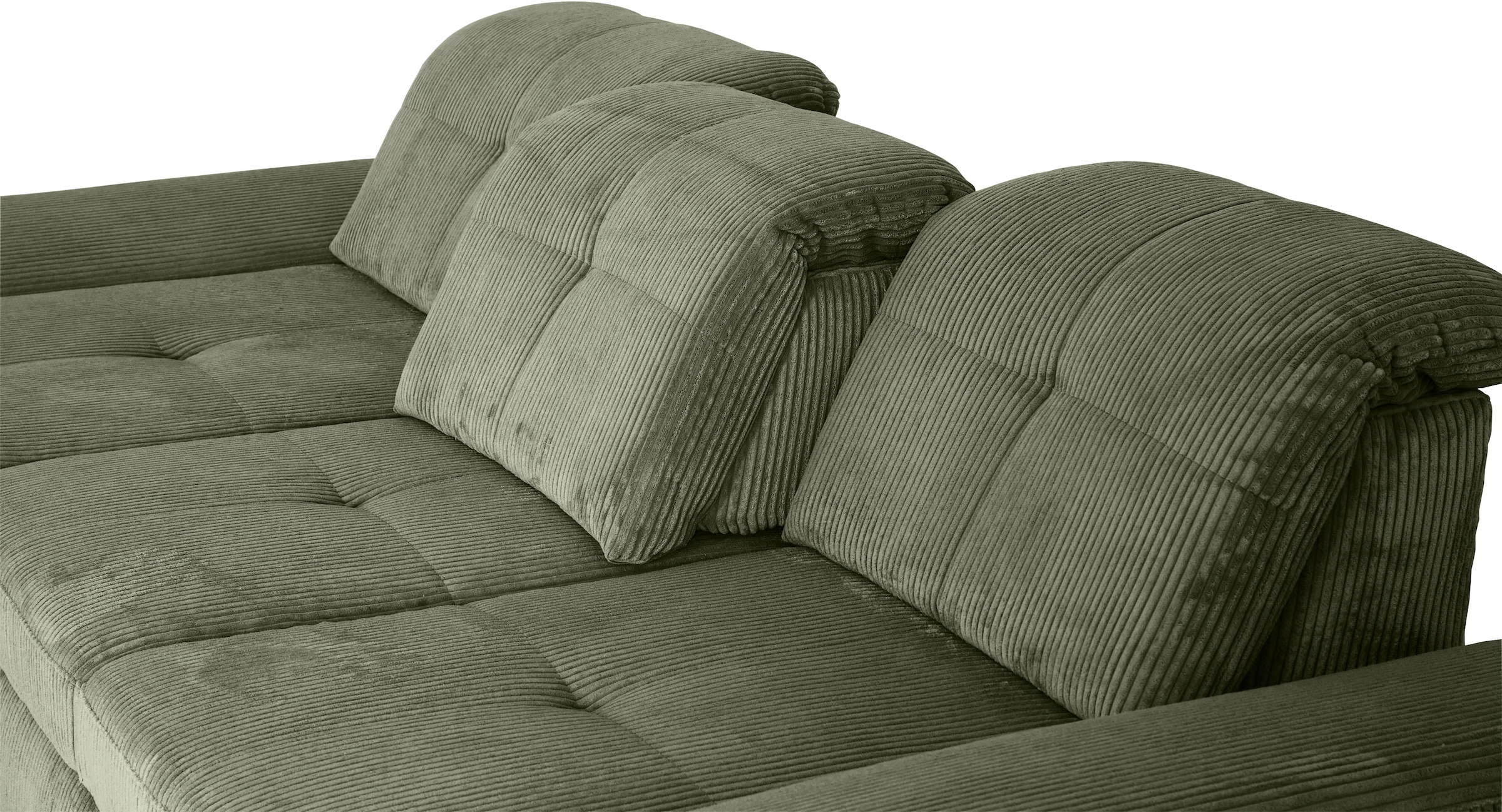 Die PlanBar Ecksofa »MP-IN16037 L-Form, Breite 289 cm, mit Kaltschaum-Polsterung« mit Sitztiefenverstellung & Zierkissen