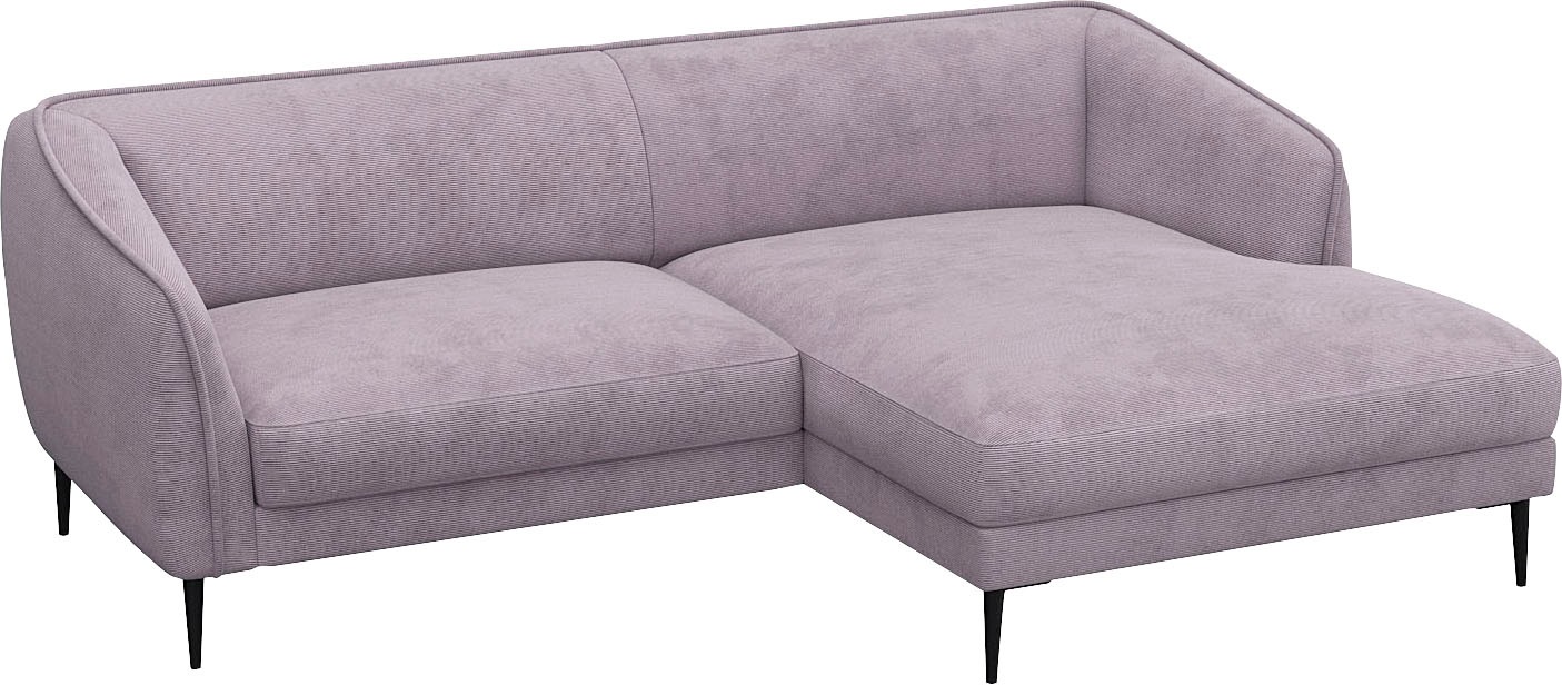 FLEXLUX Ecksofa »Belle Designsofa, bequem durch Kaltschaum im Sitz«, Skandi günstig online kaufen