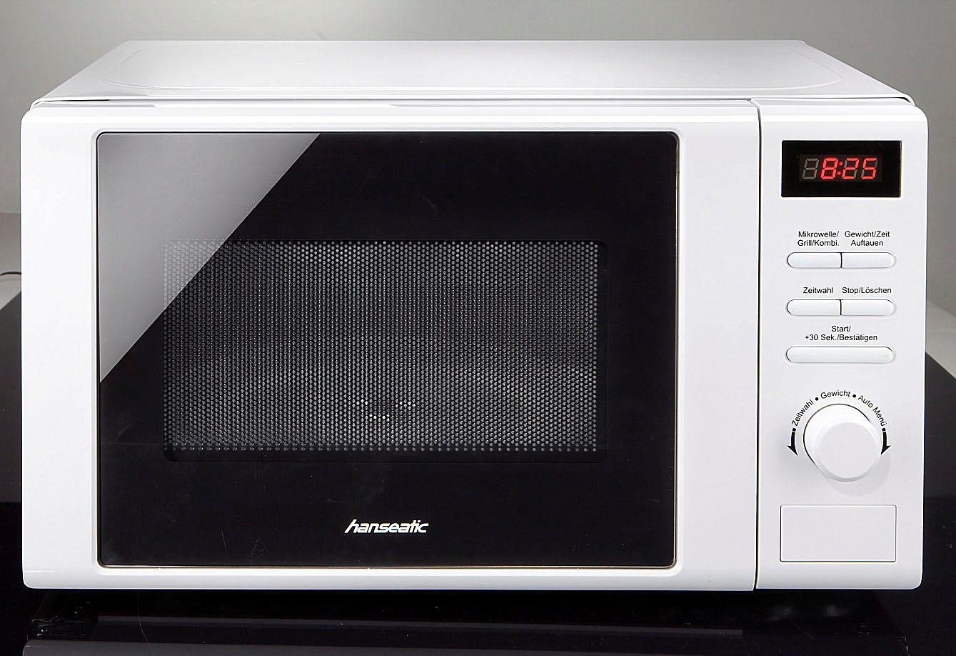 Hanseatic Mikrowelle »819021«, Grill, 700 W, Auftaufunktion, 8 Automatikprogramme