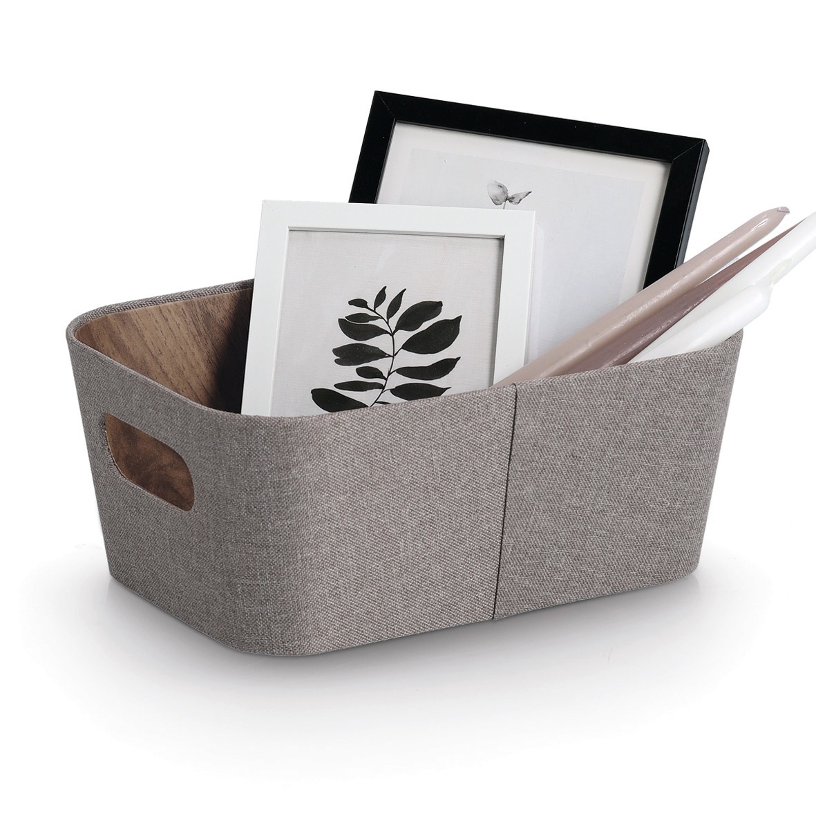 Zeller Present Aufbewahrungsbox »Aufbewahrungsbox, 2er Set., Pappe/Polyester« ca. 26x18x11 cm