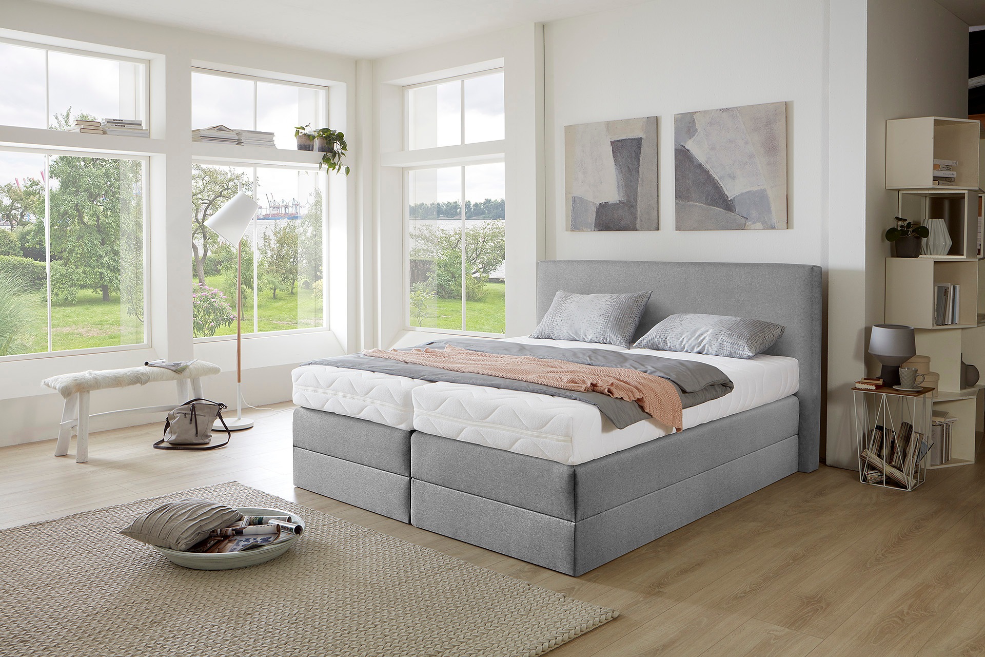 Westfalia Schlafkomfort Boxspringbett wahlweise mit Kaltschaum-Topper günstig online kaufen