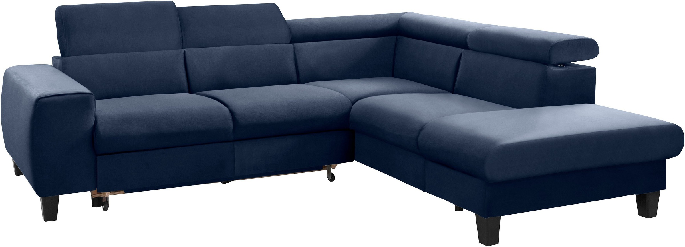 COTTA Polstergarnitur »Morven L-Form«, (Set), Set bestehend aus: Ecksofa mit Kopfteilverstellung & Hocker