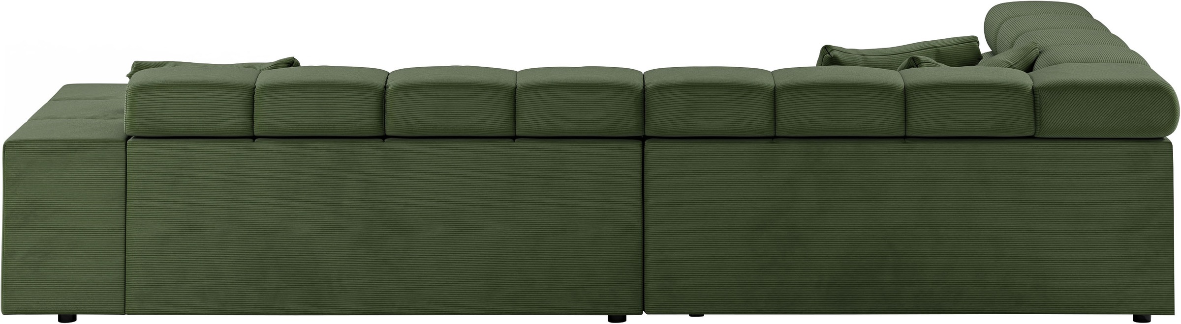 INOSIGN Ecksofa »Ancona incl. Kopfteilverstellung, OTTOs Choice, Breite 319cm, L-Form«, wahlweise motorische Sitztiefenverstellung, auch in Cord + Easy Care