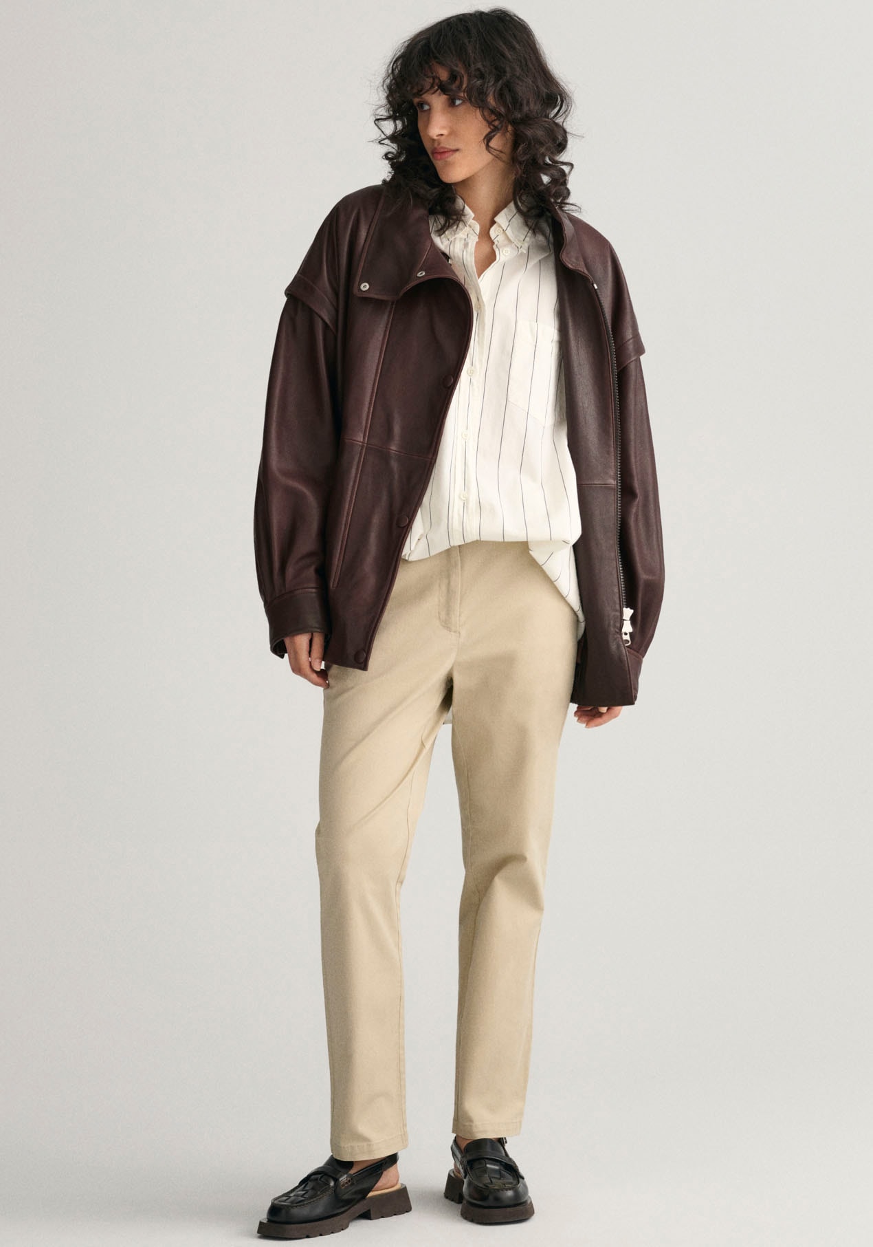 Gant Chinohose »SLIM CHINOS«, mit verkürzter Länge
