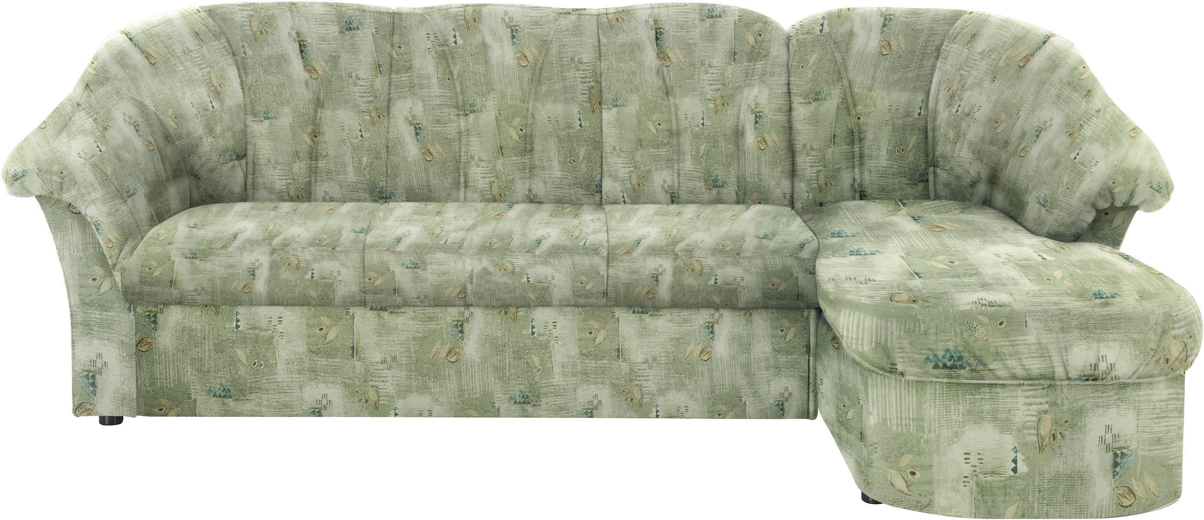 DOMO collection Ecksofa »Pegnitz, elegante Rückensteppung, kompakte Stellmaße 238/141cm, L-Form«, wahlweise mit Bettfunktion