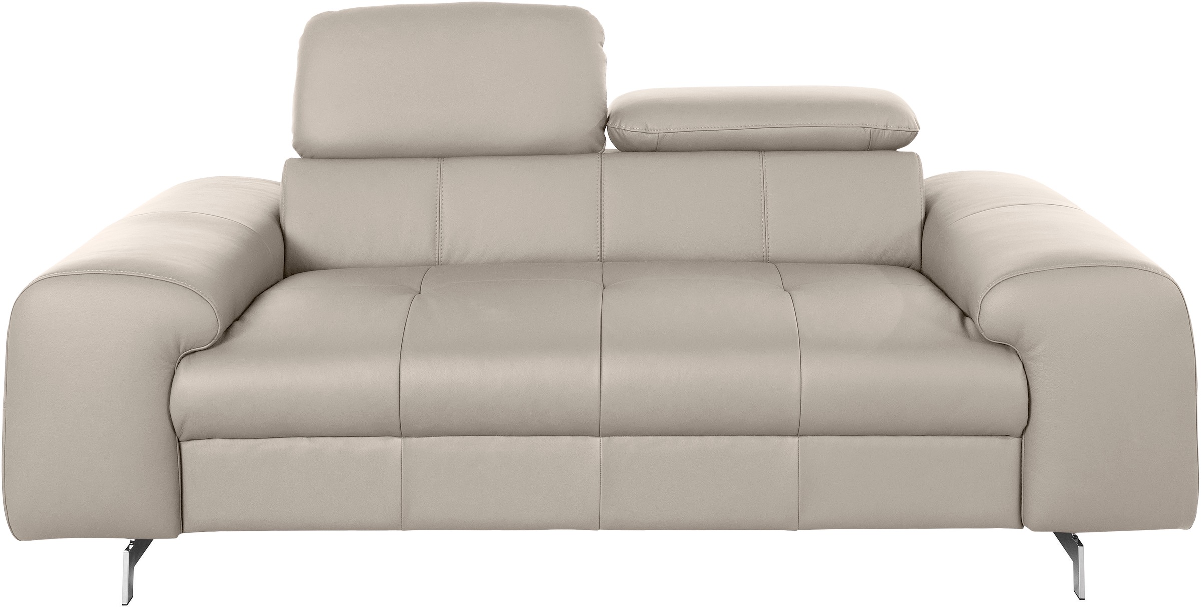 COTTA 2-Sitzer "Chef", Big-Sofa mit Kopfteilverstellung, edle Metallkufen günstig online kaufen