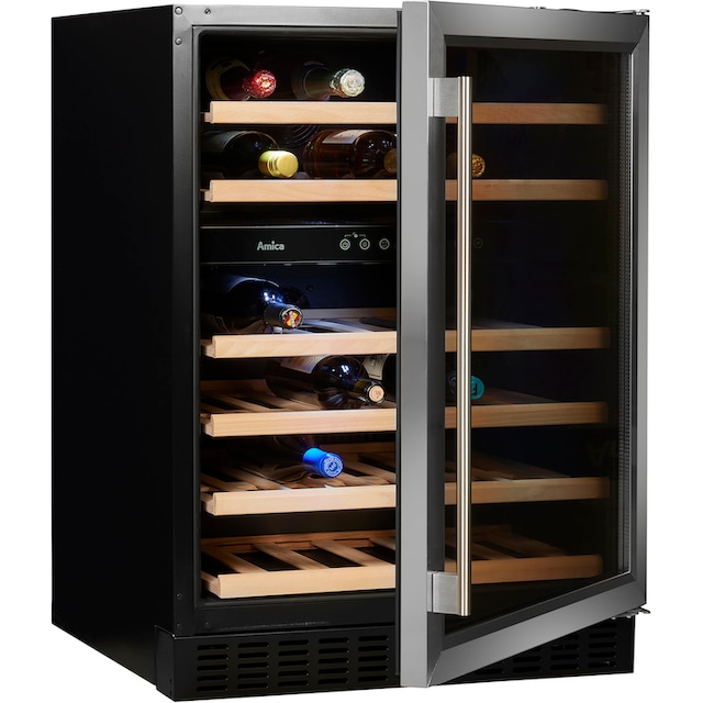 Amica Weintemperierschrank »WK 341 111 E«, für 46 Standardflaschen á 0,75l,  Standkühlschrank online kaufen