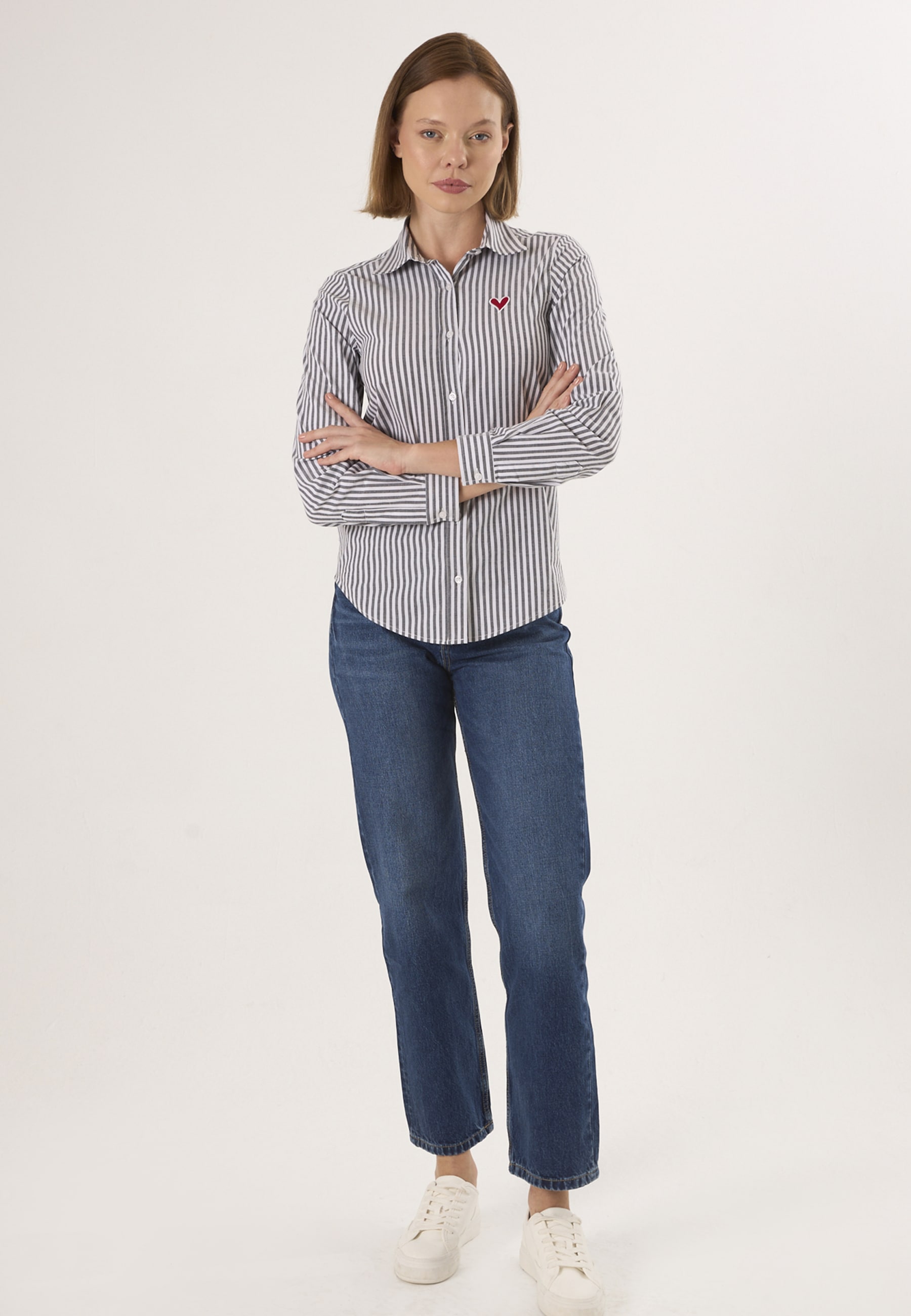 Felix Hardy Langarmbluse »Gestreiftes Langarmhemd«