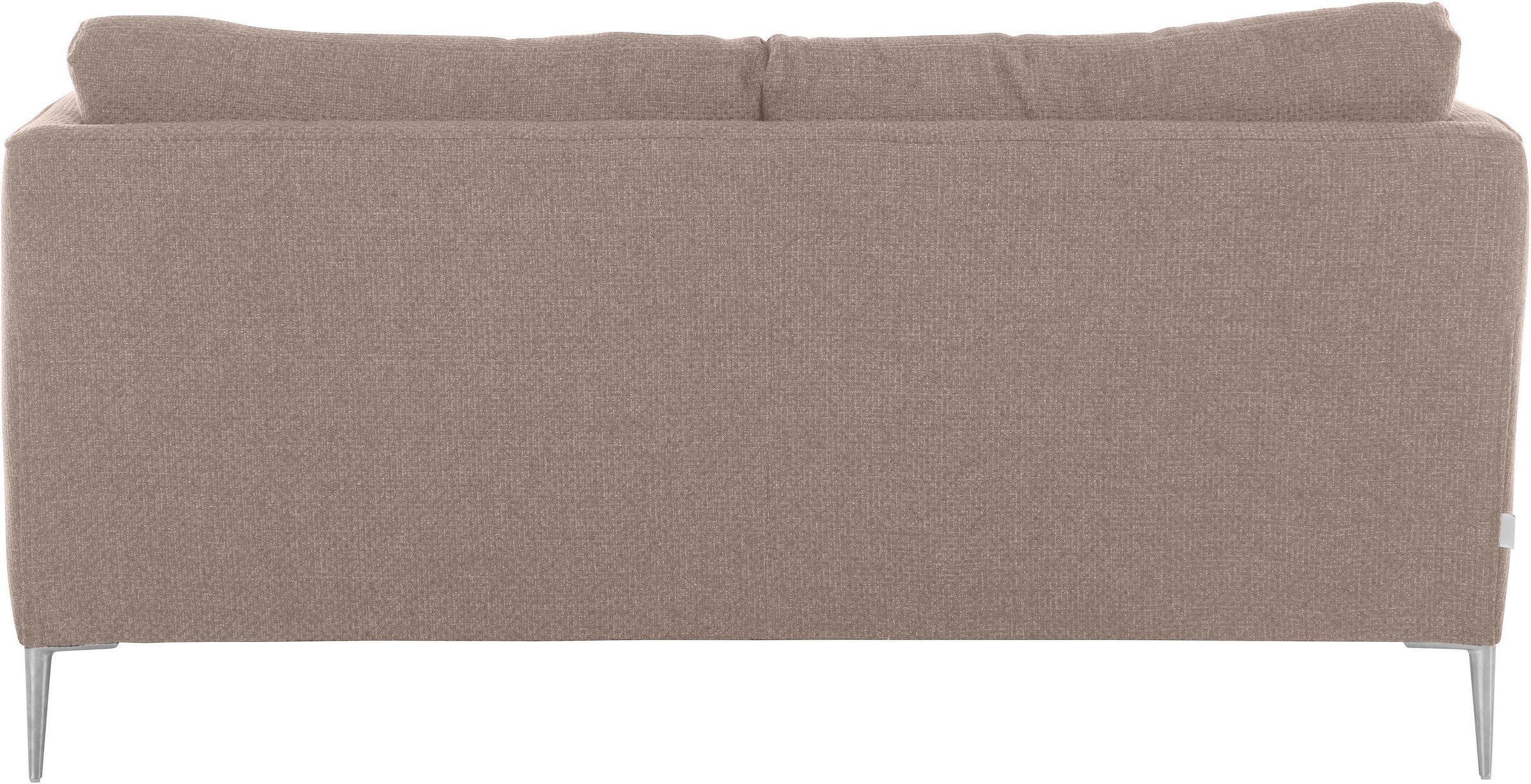 TRENDMANUFAKTUR 2-Sitzer »Chilltime, elegant und bequem, Komfortsitzhöhe 46cm, hoher Fuß«, mit eleganter Kreuznaht in den Rückenkissen, Breite 167 cm