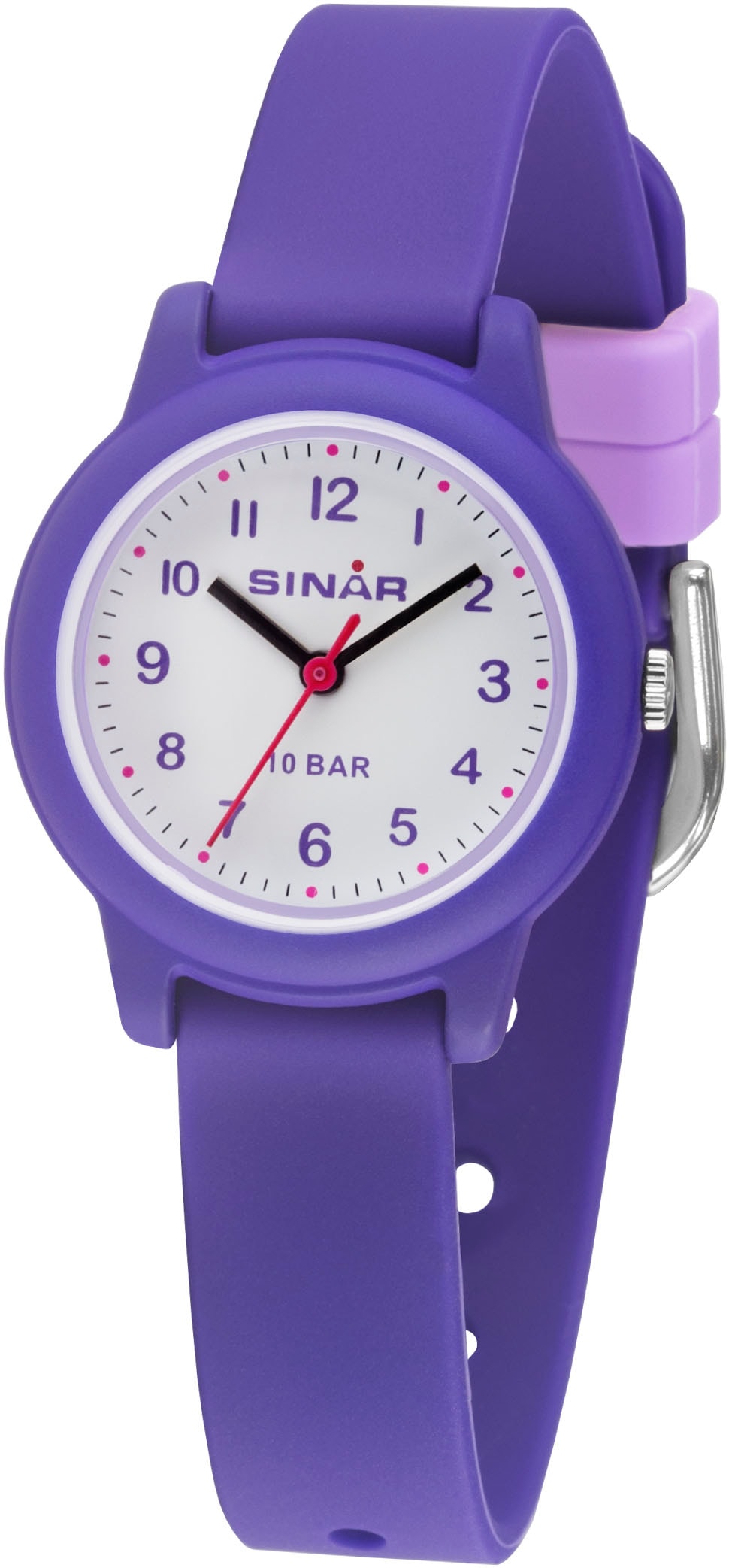 SINAR Quarzuhr, Armbanduhr, Kinderuhr, Mädchenuhr, bis 10bar wasserdicht,Geschenkidee