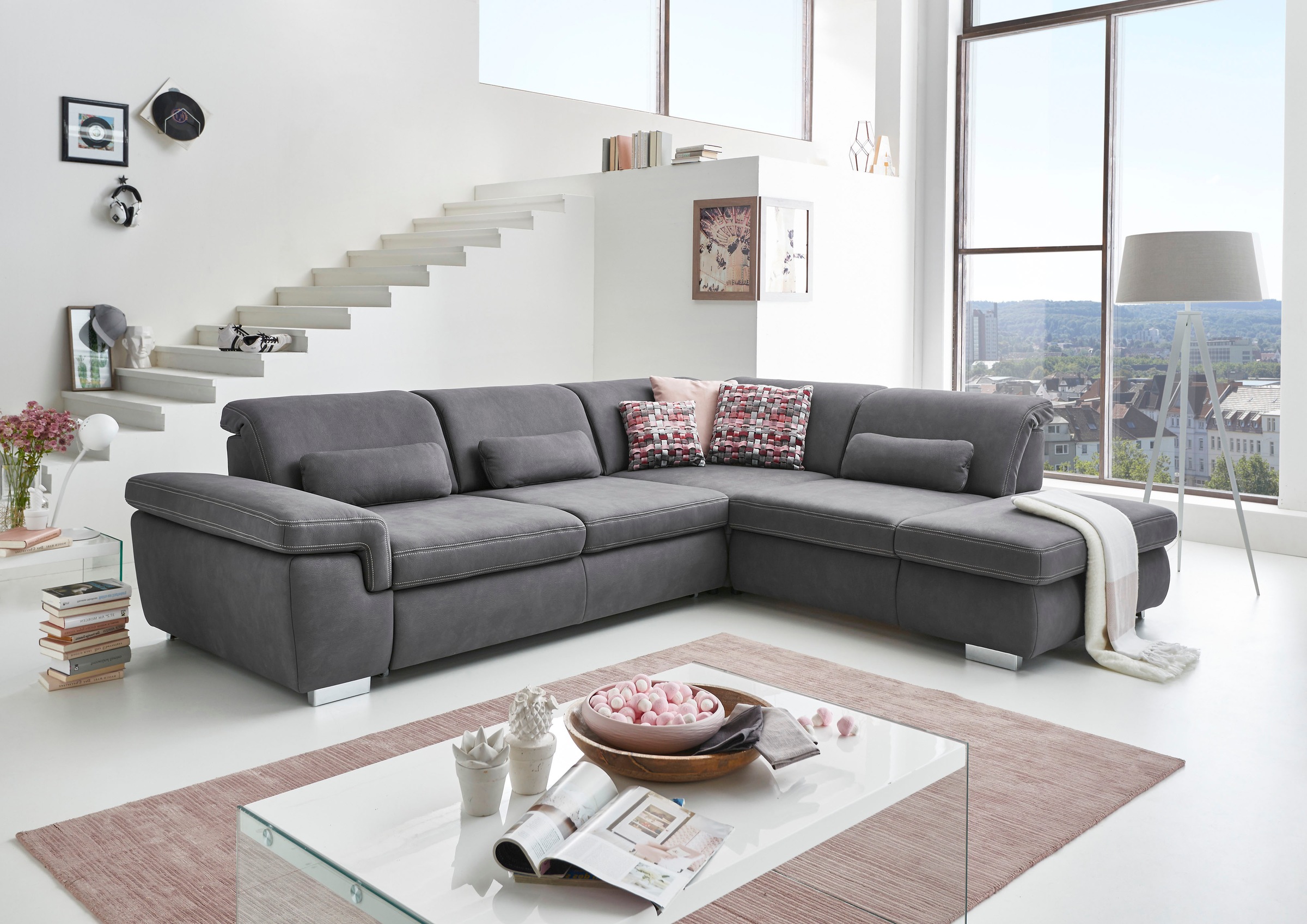 Die PlanBar Ecksofa »MP-IN17041 L-Form«, Sitztiefenverstellung, optional mi günstig online kaufen