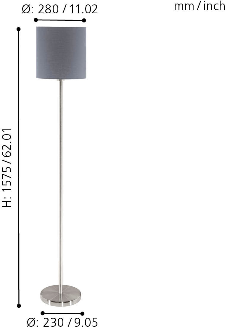 EGLO Stehlampe »PASTERI«, 1 flammig, Leuchtmittel E27 | ohne Leuchtmittel