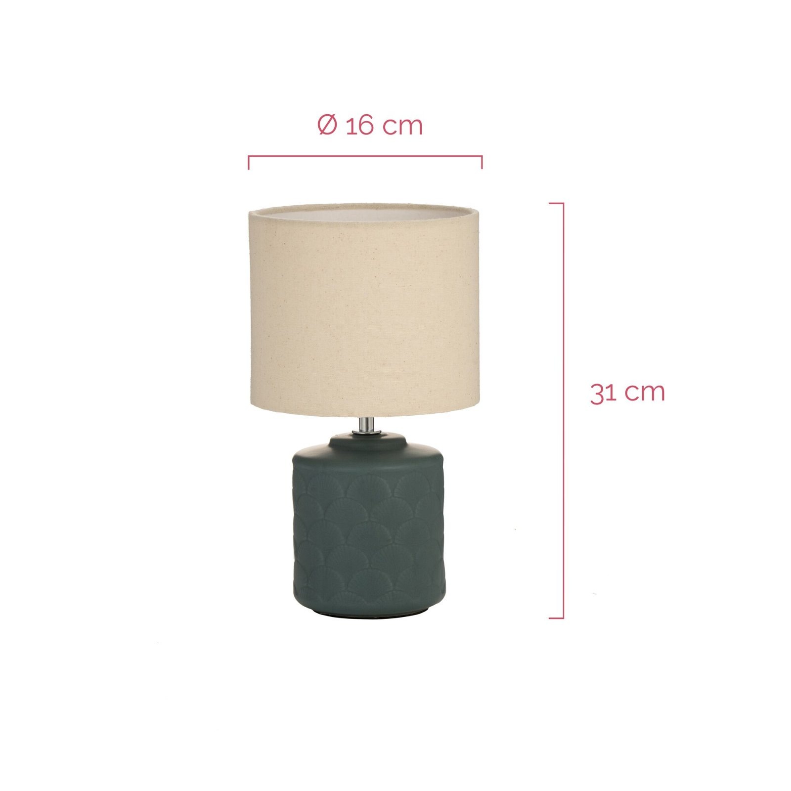 Pauleen Tischleuchte »Glowing Midnight max20W beige/green matt 230V Stoff/Keramik«, 1 flammig, Leuchtmittel E14 | ohne Leuchtmittel, E14