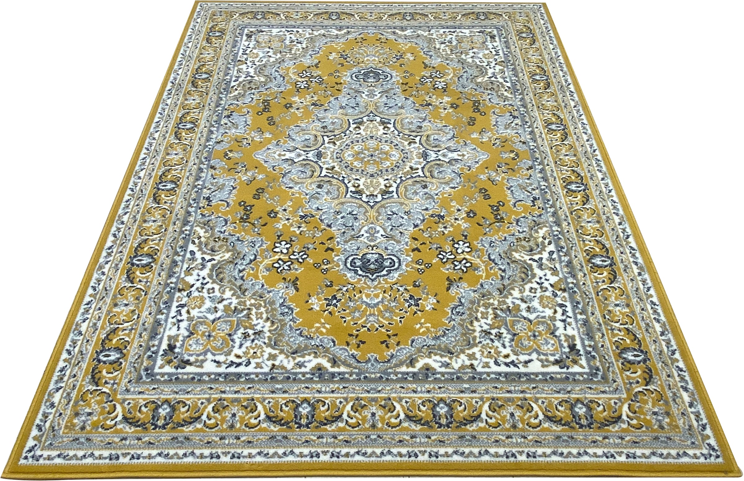 Home affaire Teppich »Oriental, Made in Belgium«, rechteckig, 7 mm Höhe, Orient-Optik, mit Bordüre, Teppich, Kurzflor, Weich