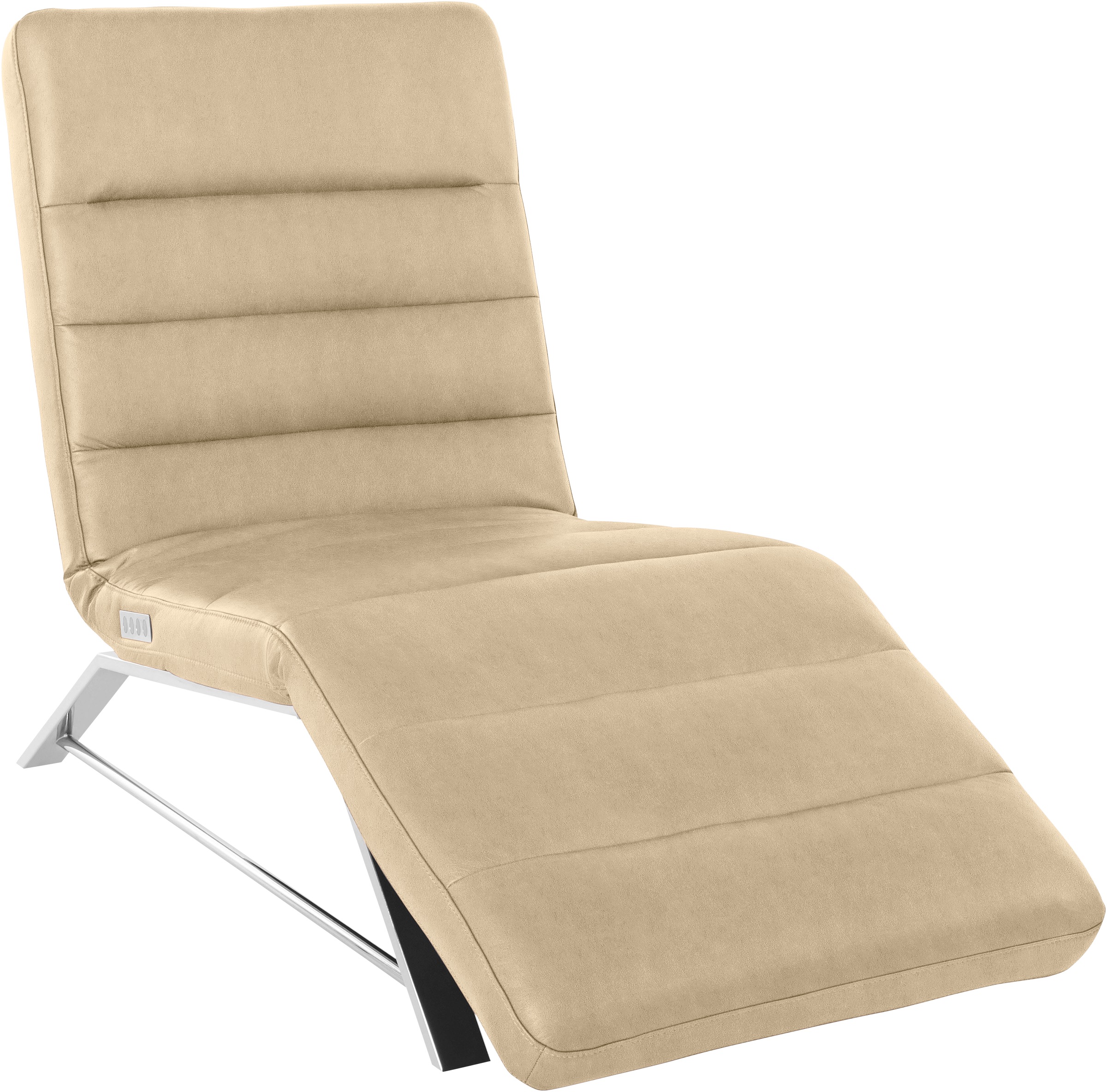 W.SCHILLIG Relaxliege »daily dreams«, Funktionsliege wahlweise mit Motor, Gestell Chrom, Breite 75 cm