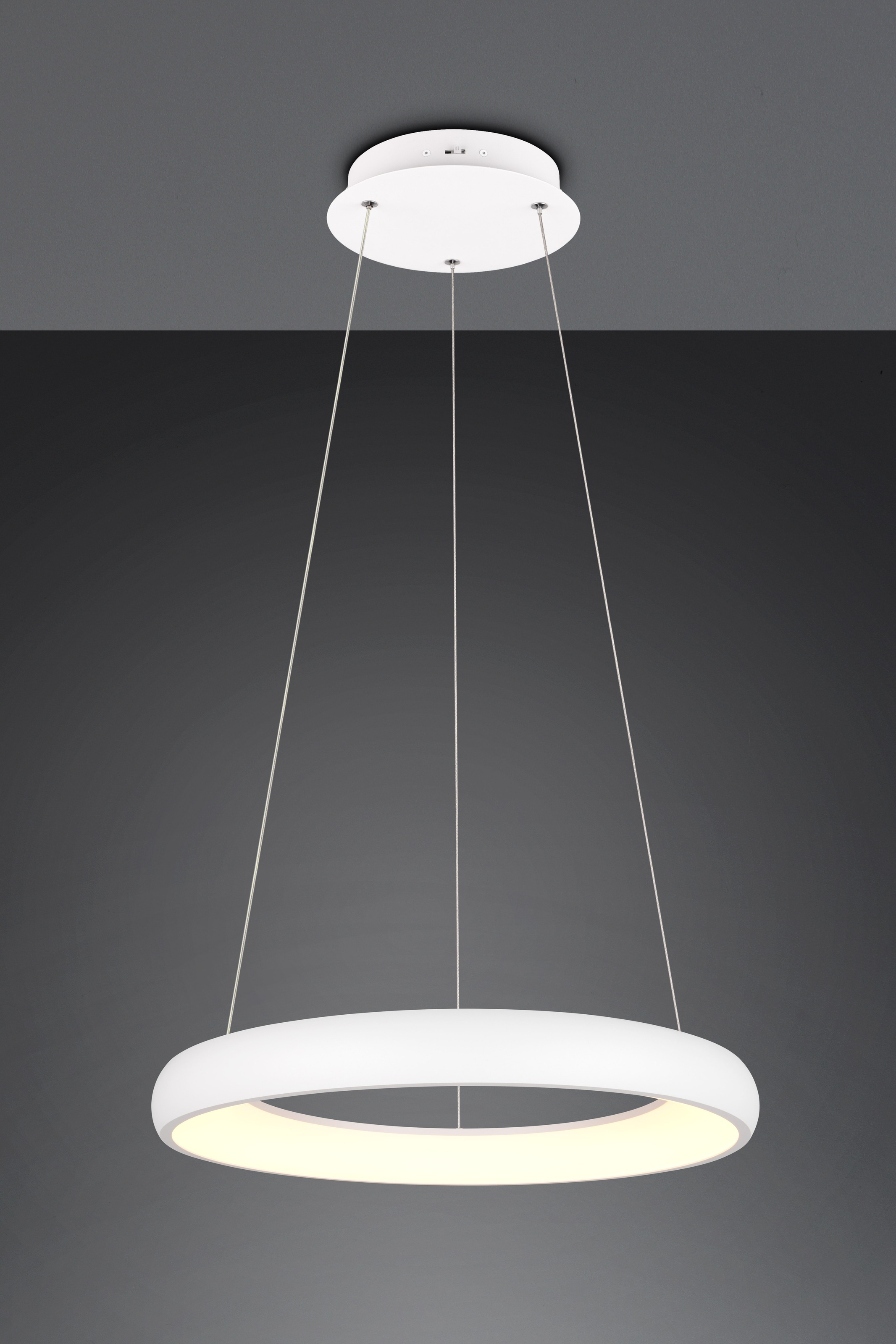 TRIO Leuchten LED Pendelleuchte »CARDONA, LED Ring Hängeleuchte, 4400 Lumen 38W, Lichtfarbe einstellbar«, 1 flammig, Leuchtmittel LED-Board | LED fest integriert, 2300/3000/4000K warmweiß bis kaltweiß, 3 Stufen dimmbar Höhe 150cm Ø62