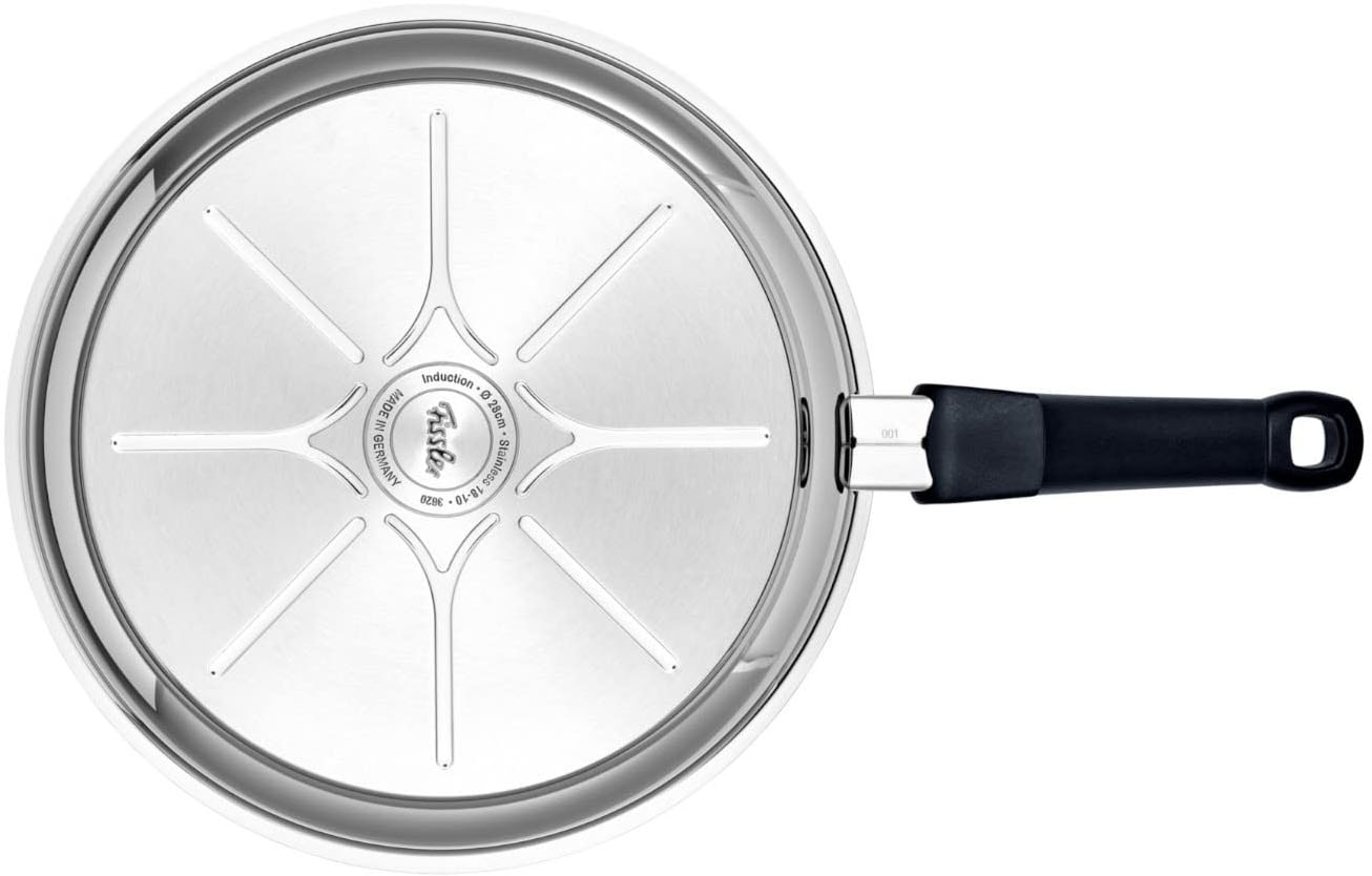 Fissler Bratpfanne »Adamant® premium Edelstahlpfanne beschichtet«, Edelstahl 18/0, (1 tlg.), induktionsgeeignet, kratzfeste Antihaft-Beschichtung, Made in Germany