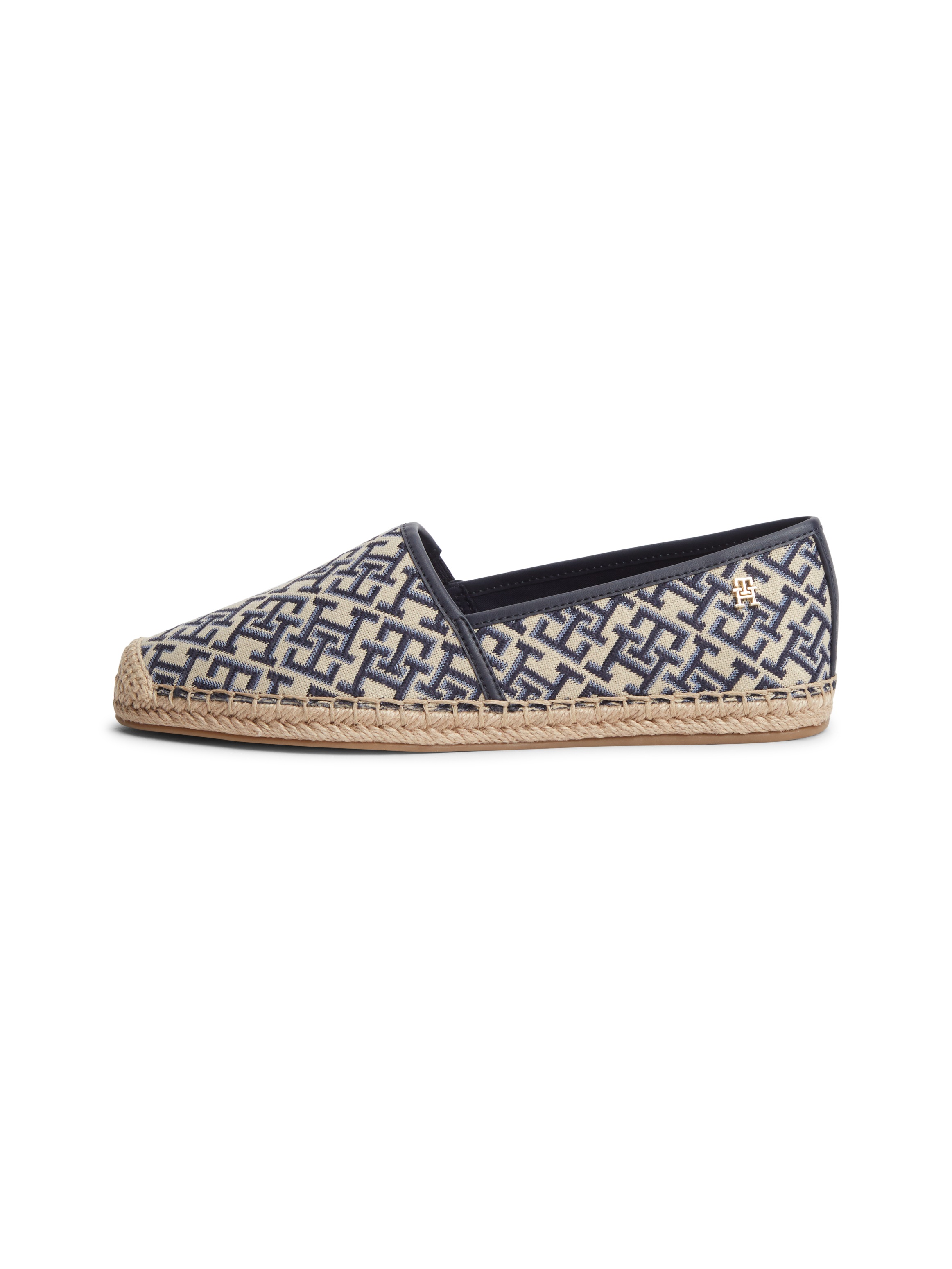 Tommy Hilfiger Espadrille »TH MONOGRAM JACQUARD ESPADRILLE«  Sommerschuh, Slipper, Schlupfschuh mit TH-Allover-Logodruck