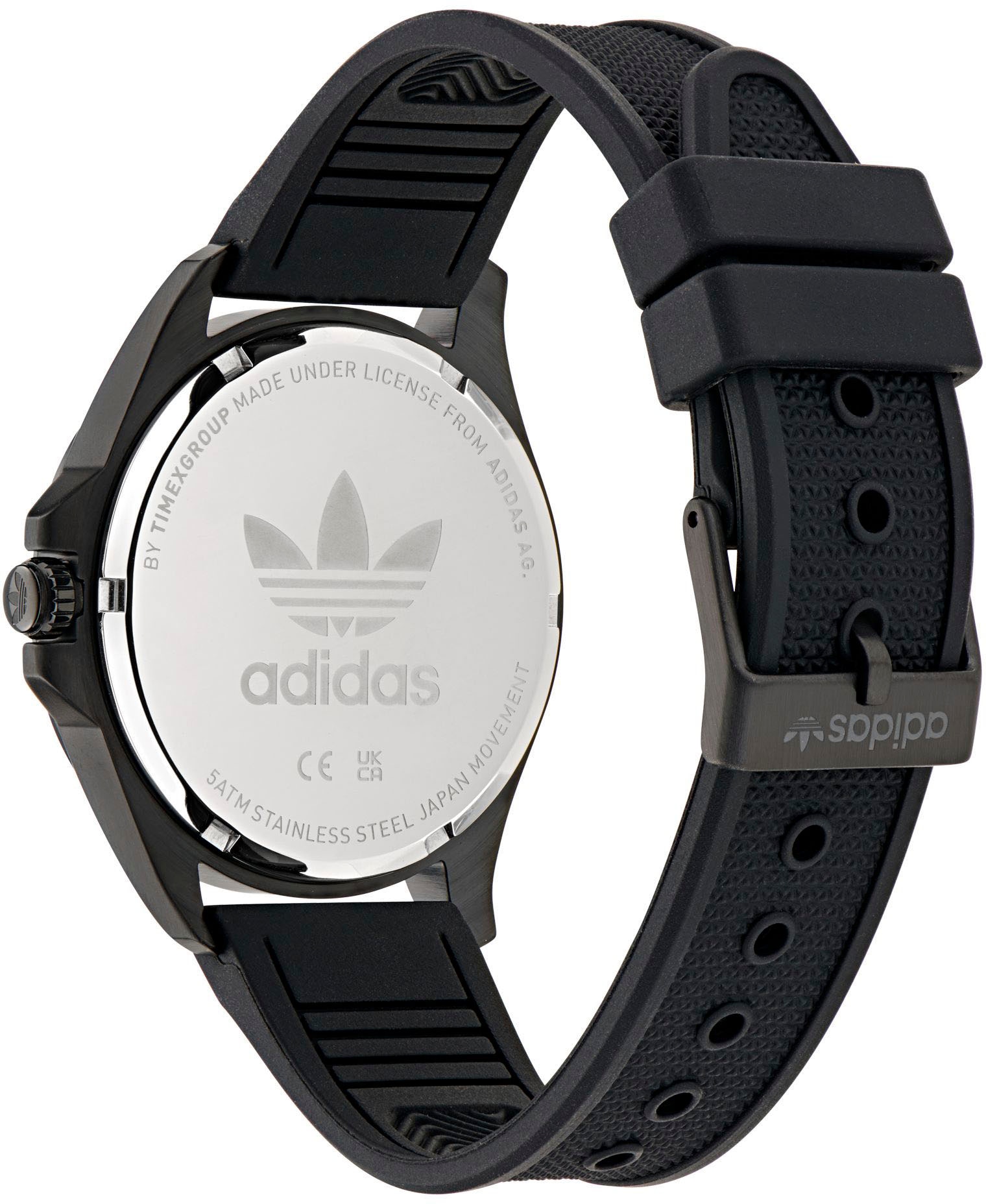 adidas Originals Quarzuhr »ORIGINALS ICONIC ONE«, Armbanduhr,Herrenuhr,Damenuhr,Silikonarmband,wasserabweisend bis 5 bar