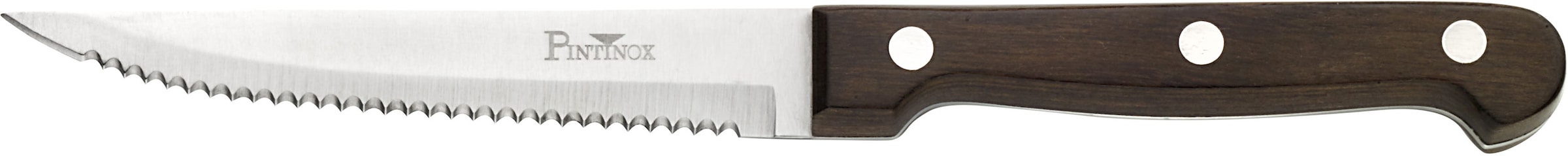 PINTINOX Grillpfanne »Pro«, Aluminium, (Set, 5 tlg.), 3-lagige Antihaftbeschichtung, inkl. 4 Steakmessern, Induktion