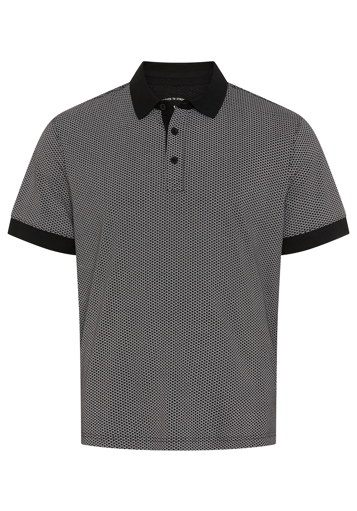 Man's World Plus Poloshirt »auch in Grosse Größen bis Gr. 7XL Ärmel-Fit« Regular Fit, Kurzarm, mit Seitenschlitzen, gemustert