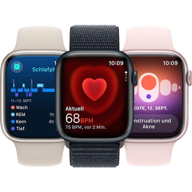 Apple Smartwatch »Watch Series 9 GPS + Cellular 41mm Aluminium«, (Watch OS  10 Sport Band) im Online-Shop bestellen