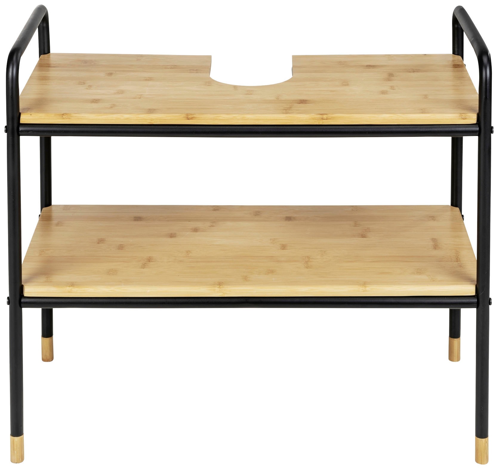 WENKO Waschbeckenunterschrank »Loft«, aus Metall und Bambus