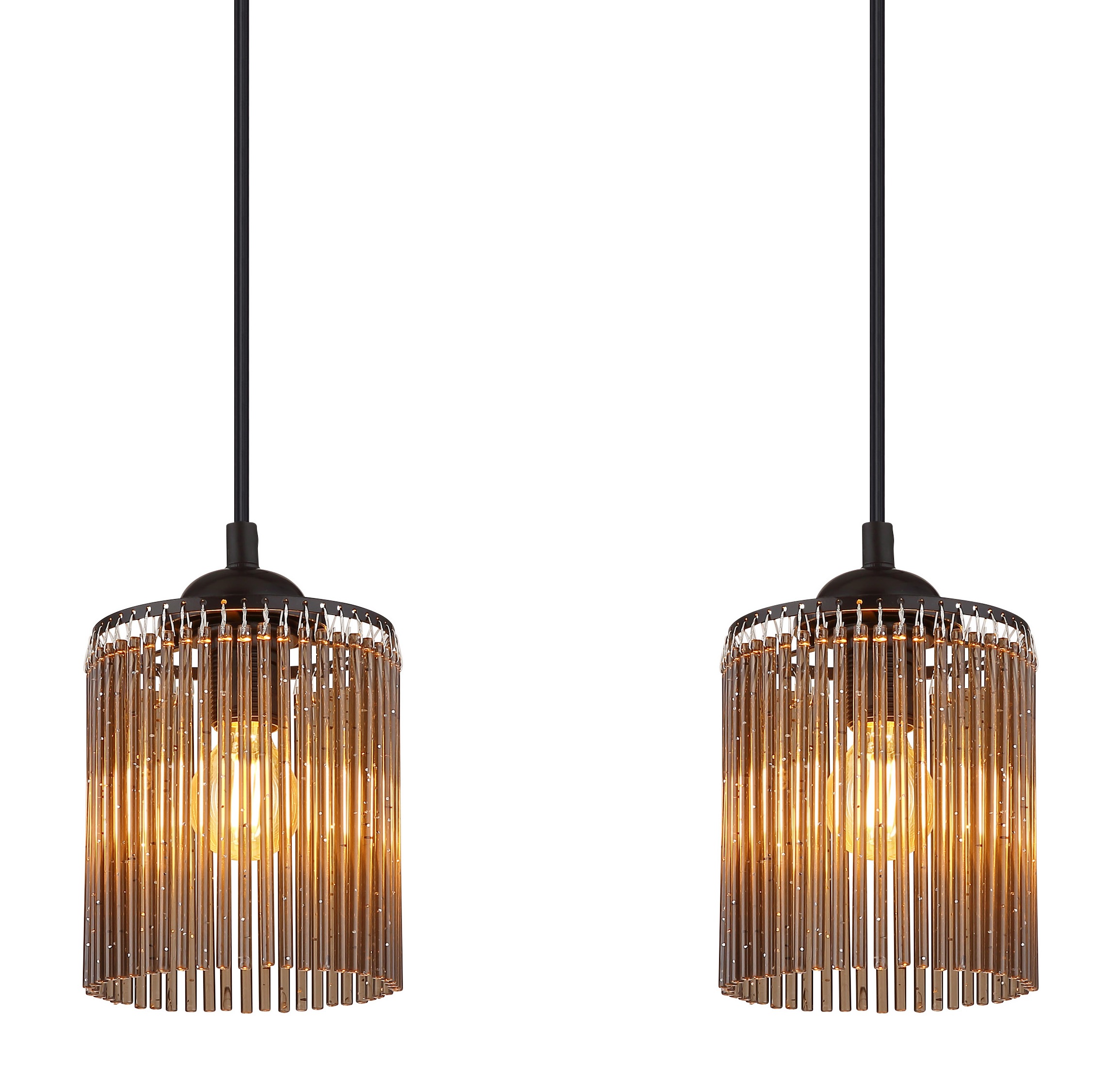 NOWA Pendelleuchte »LEEDS«, 4 flammig, Leuchtmittel E14 | ohne Leuchtmittel, Hängeleuchte, Hängelampe, Acryl, Dekor