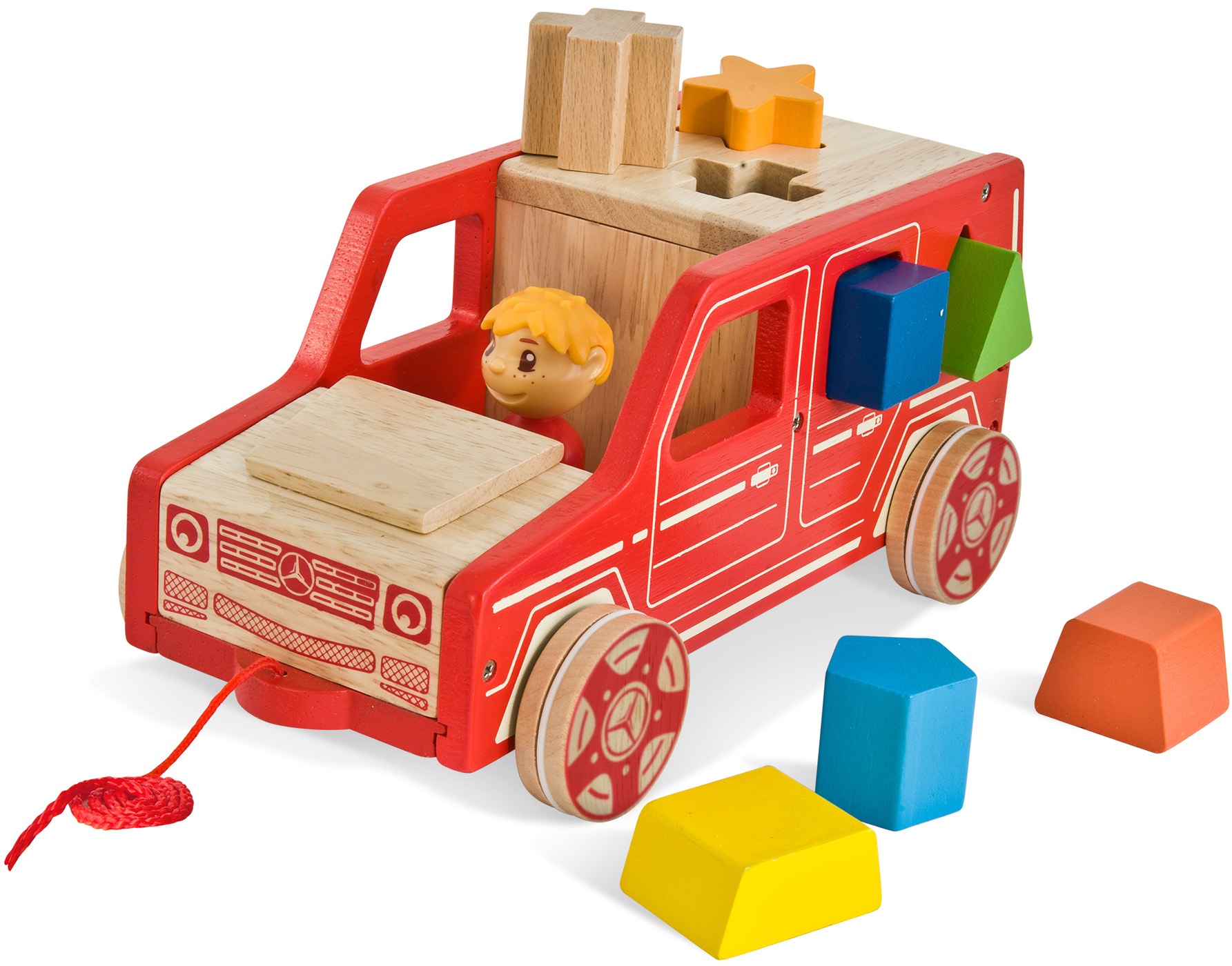 4. Bild von Eichhorn Spielbausteine »Holzspielzeug, Mercedes Steck-G Klasse«, (Set, 9 St.)