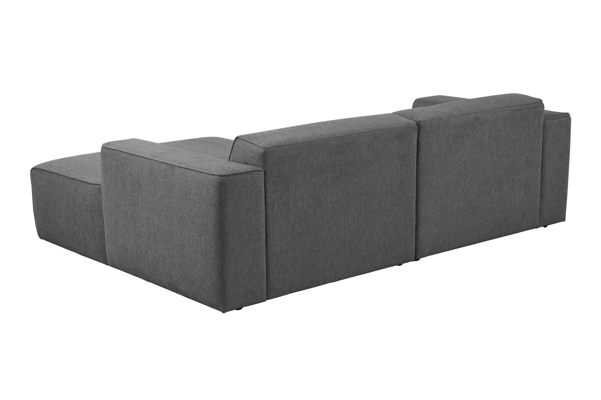 andas Ecksofa »Noord mit Kedernaht, Breite 234 cm«, Cord, Struktur, Webstoff, mit Wellenunterfederung, Massivholzrahmen