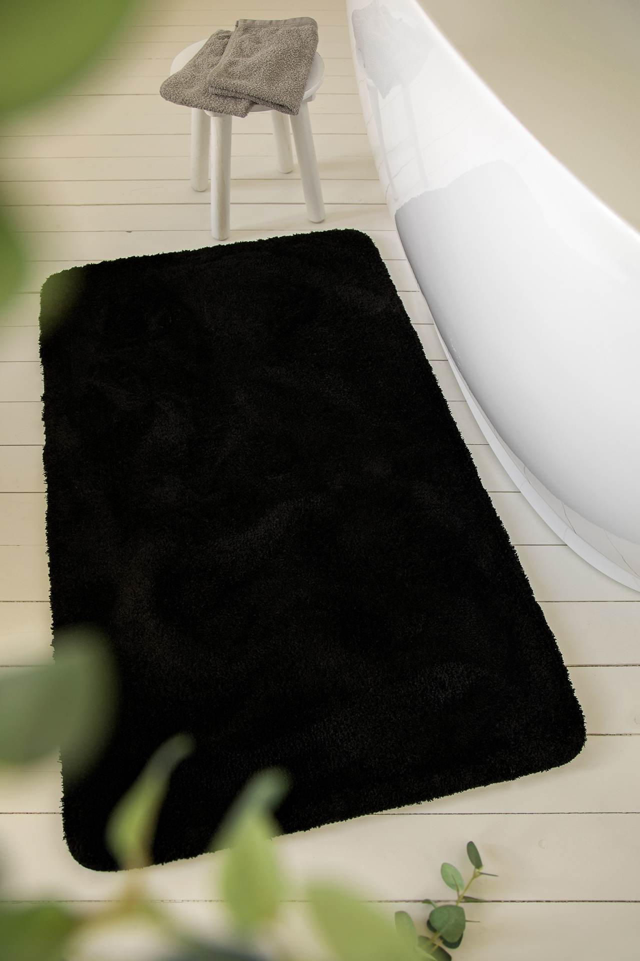 Wecon home Basics Badematte »Joris«, rutschhemmend beschichtet, strapazierfähig, waschbar, viele Größen, Badezimmerteppich, uni