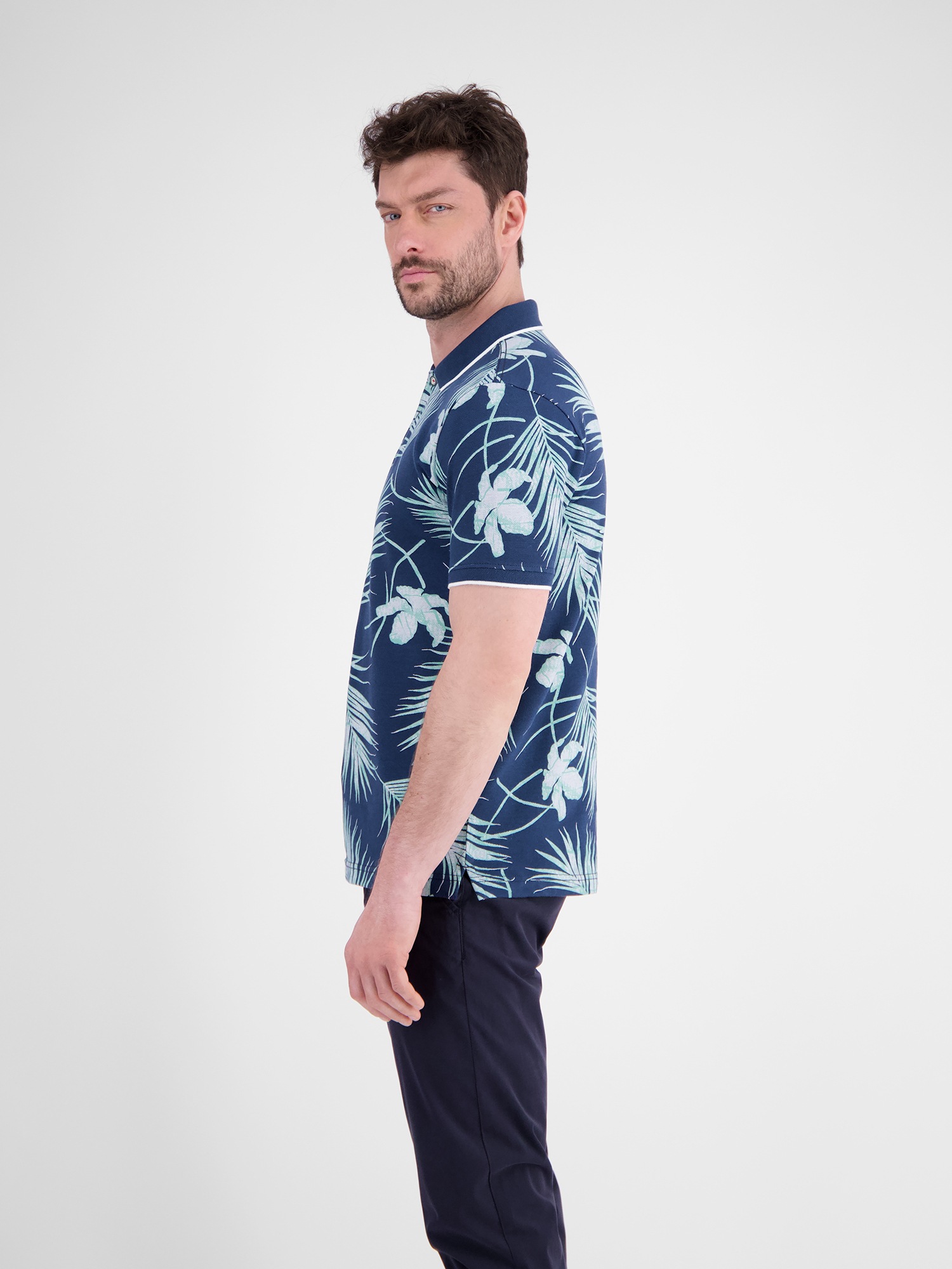 LERROS Poloshirt »LERROS Modisches Poloshirt, sommerlich gemustert«