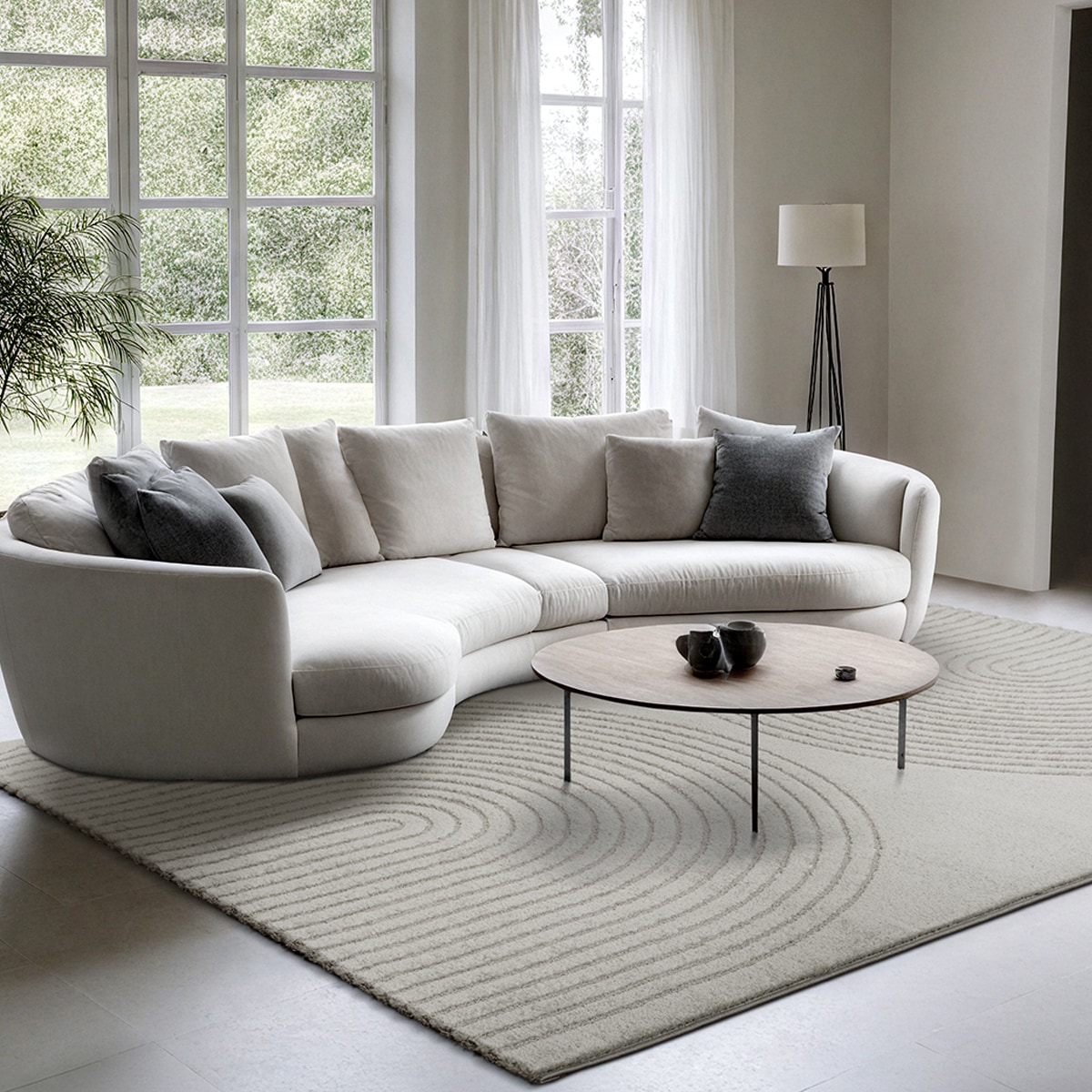 the carpet Teppich »Elisa«, rechteckig, 12 mm Höhe, moderner Wohnzimmer Tep günstig online kaufen