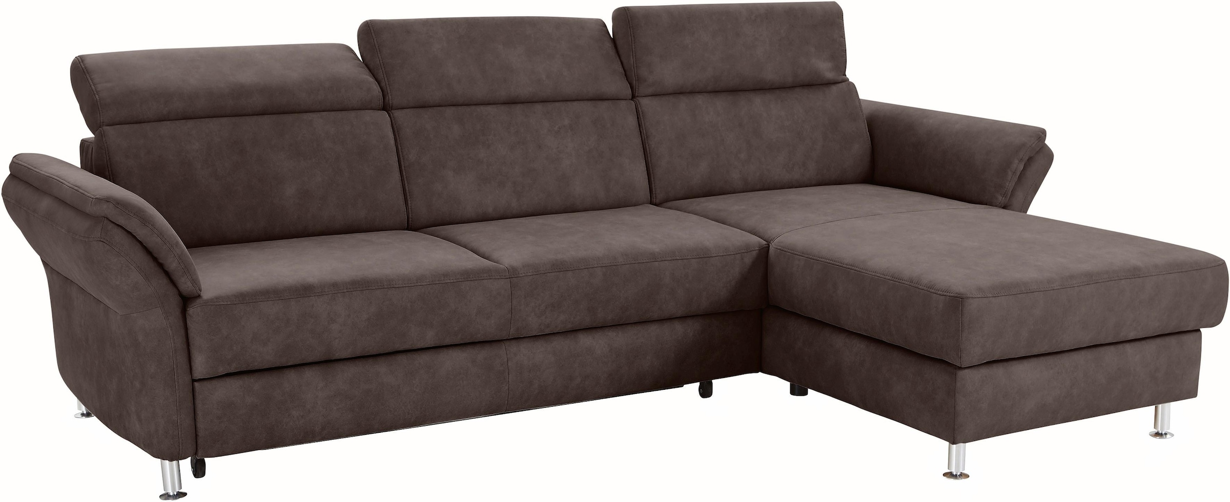 sit&more Ecksofa »Avignon L-Form«, Kopfteilverstellung, wahlweise mit Bettfunktion und Bettkasten