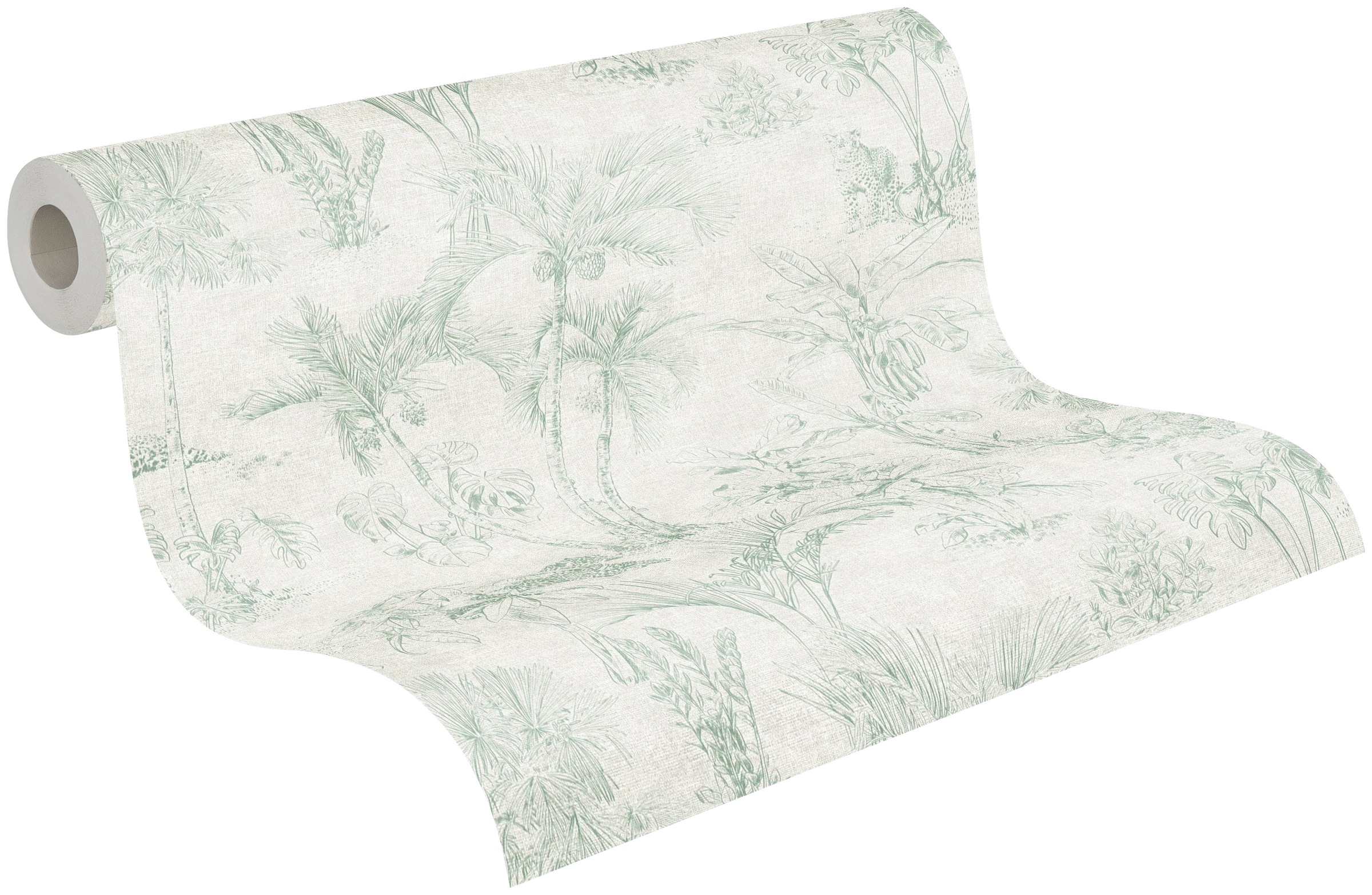 A.S. Création Vliestapete »Cuba«, floral-botanisch-tropisch, Waldtapete Tapete Dschungel Tapeten Wohnzimmer Schlafzimmer Küche Flur