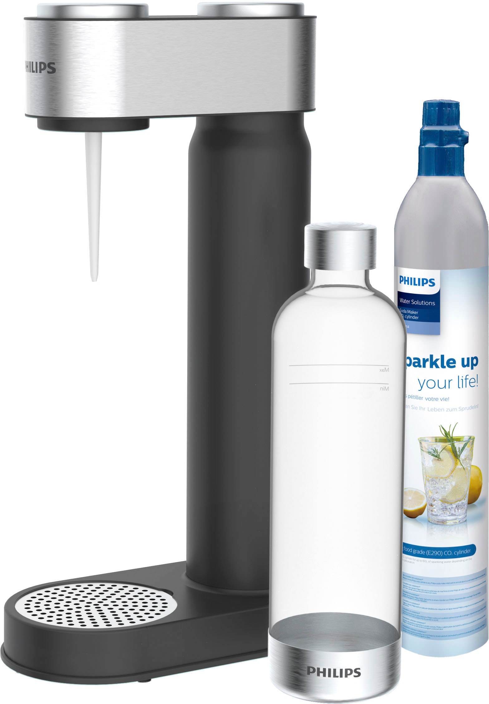 Philips Wassersprudler »Viva«, Raten bestellen CO2-Zylinder,1L Kunststoff-Flasche auf 