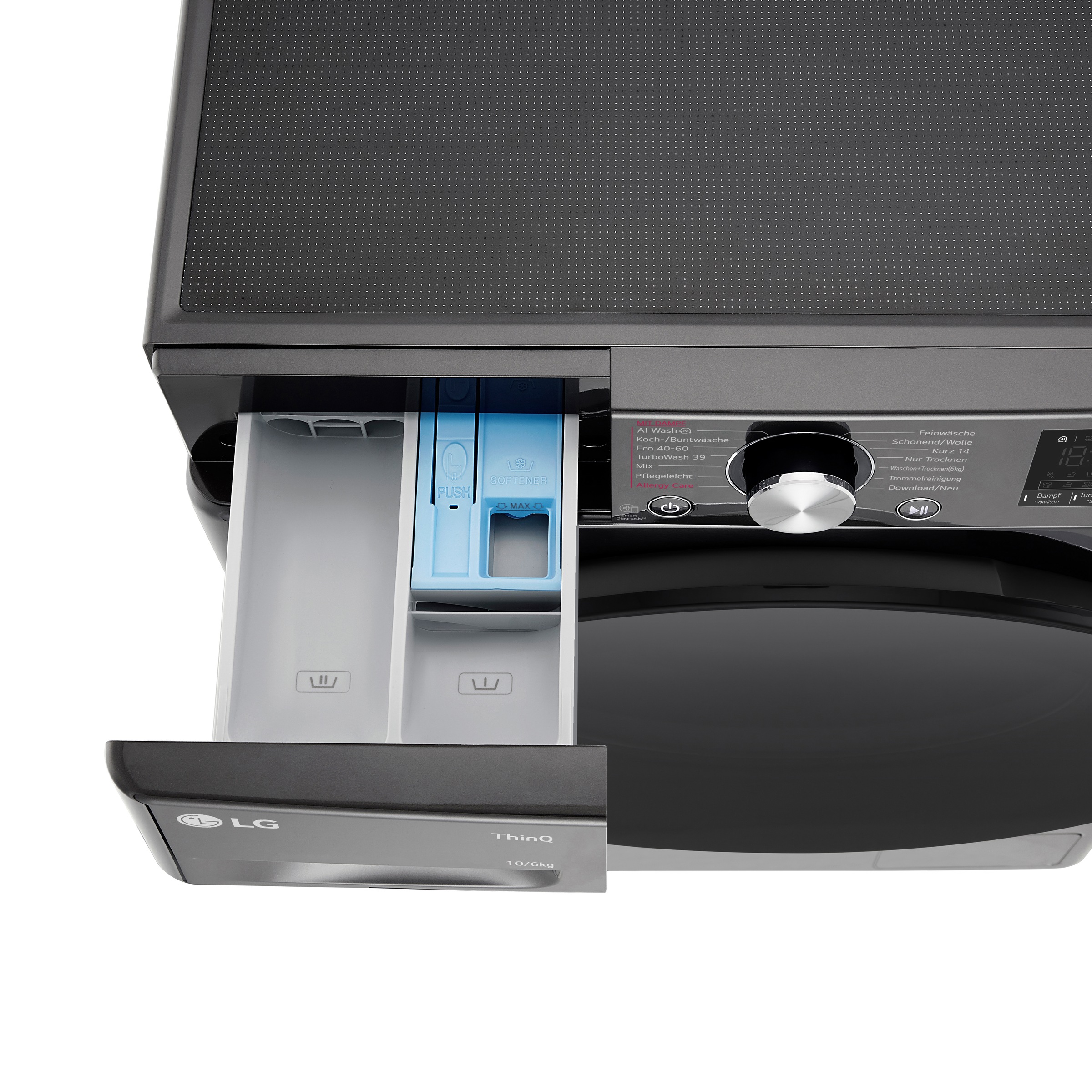 LG Waschmaschine »F4WR700YB«, 10 kg, 1400 U/min, AI Wash, ThinQ App inkl. Programm-Download