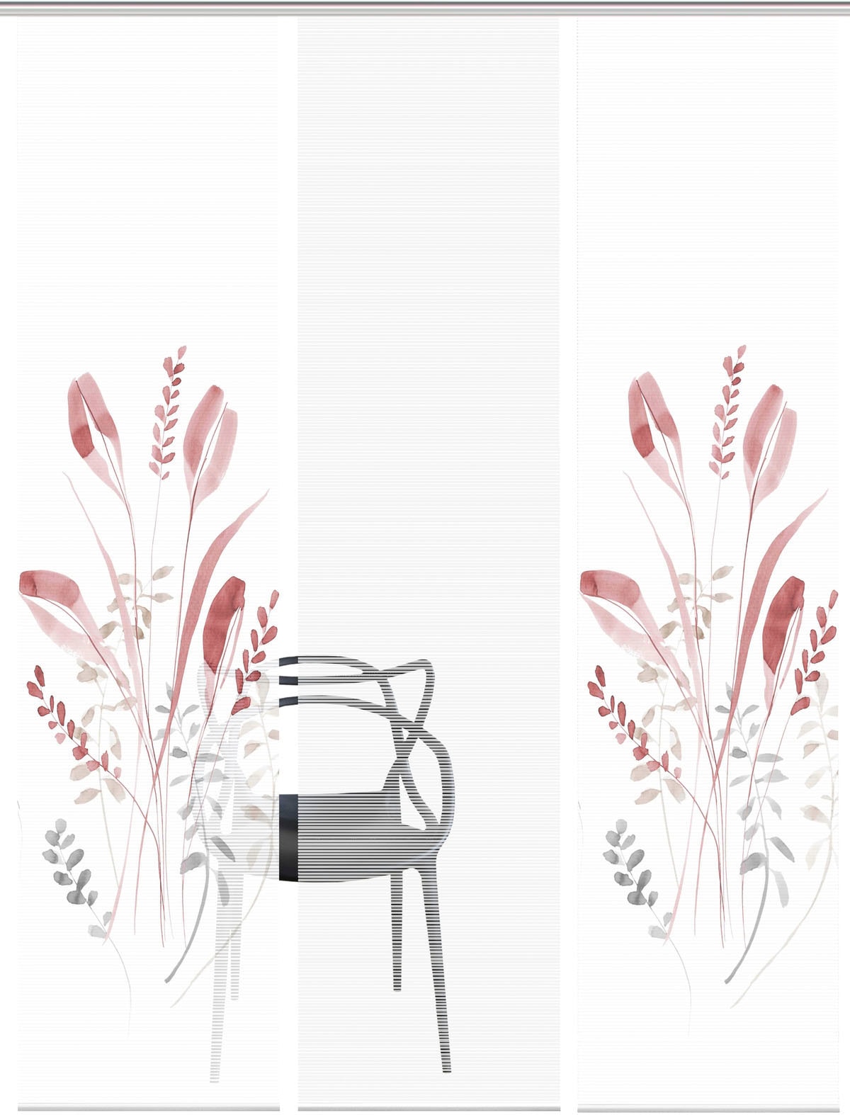 Vision S Schiebegardine »AYENE 3er SET« Paneelwagen 3 Stk. tlg. Schiebevorhang Digidruck 3er Set AYENE