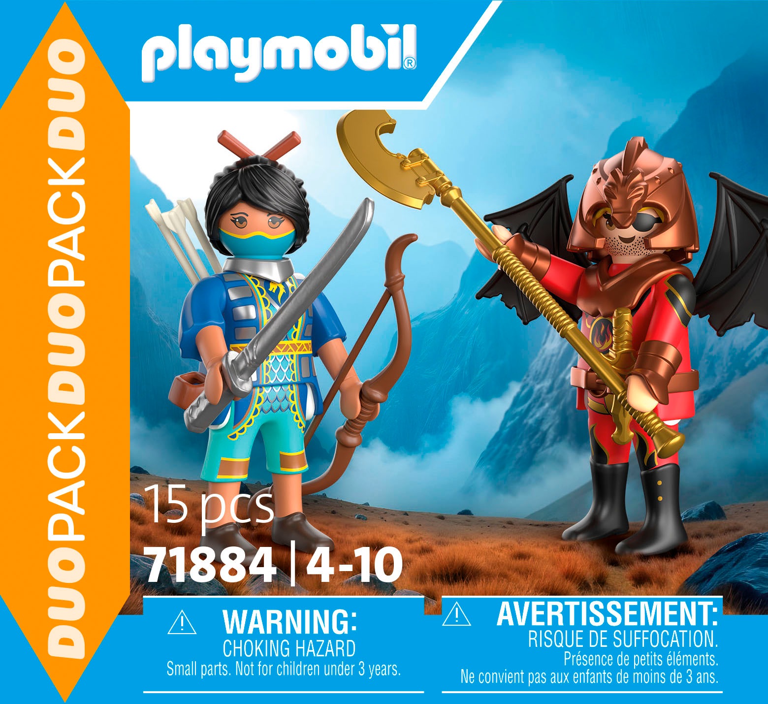 Playmobil® Konstruktions-Spielset »Novelmore vs. Burnham Duell (71884), Duo Pack«, (15 St.), Made in Europe