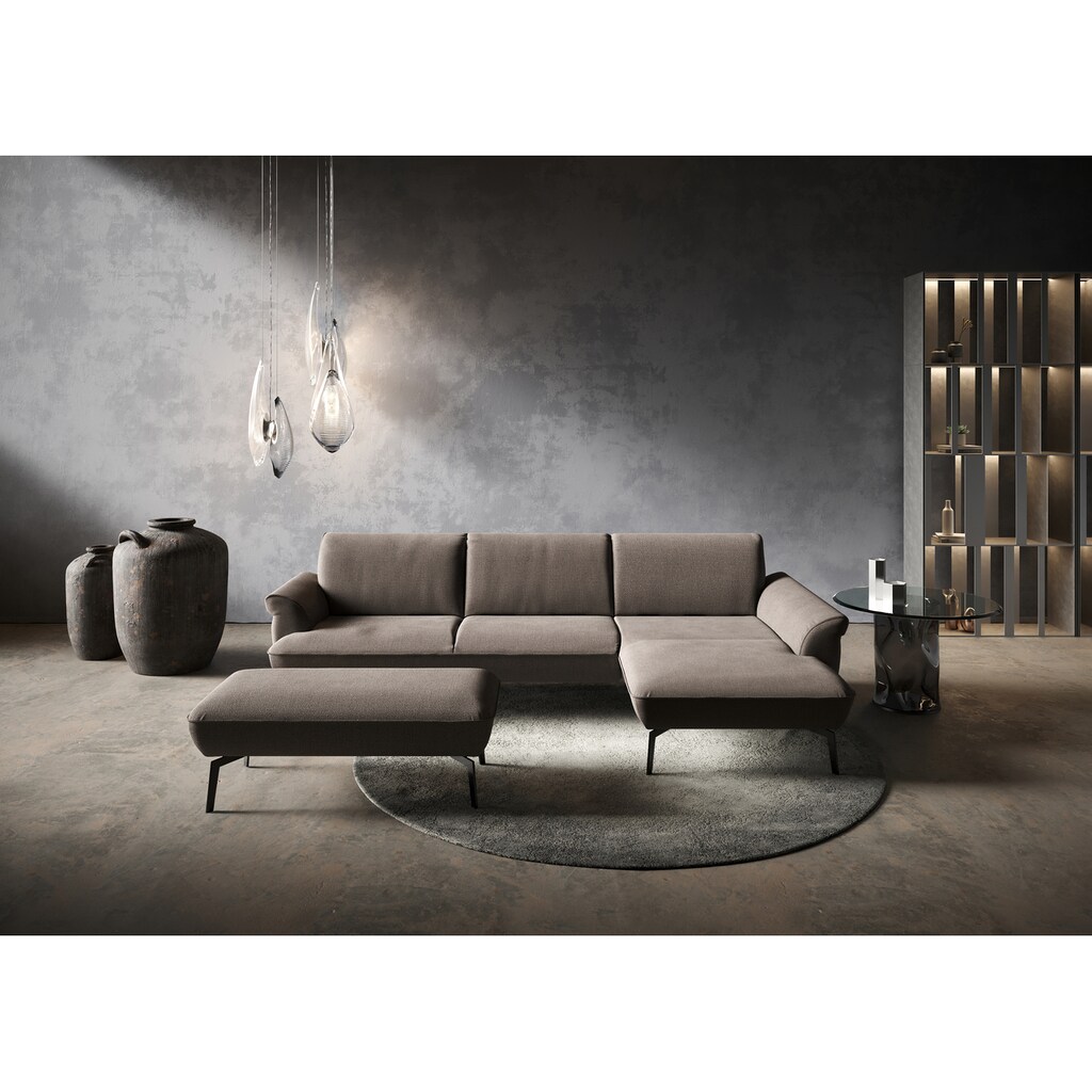 himolla Ecksofa »himolla 9900«, (mit Hocker)