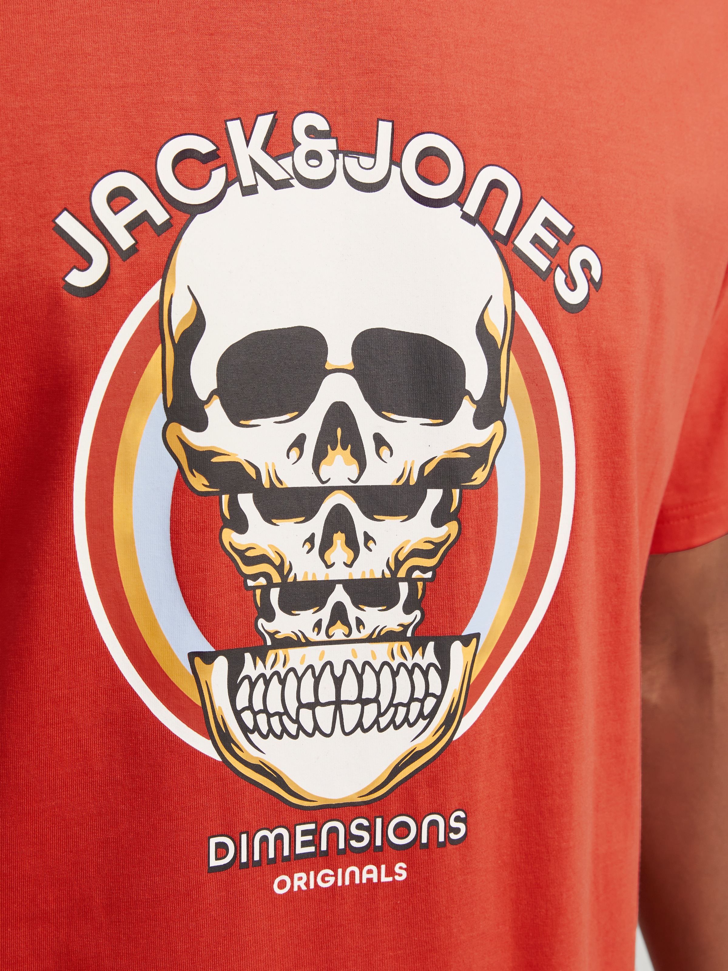 Jack & Jones T-Shirt »JORANATOMY SKULL TEE SS CREW NECK LN«
