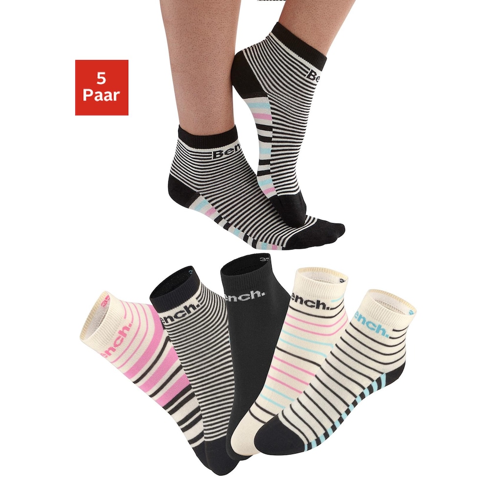 Bench. Kurzsocken, (Set, 5 Paar)