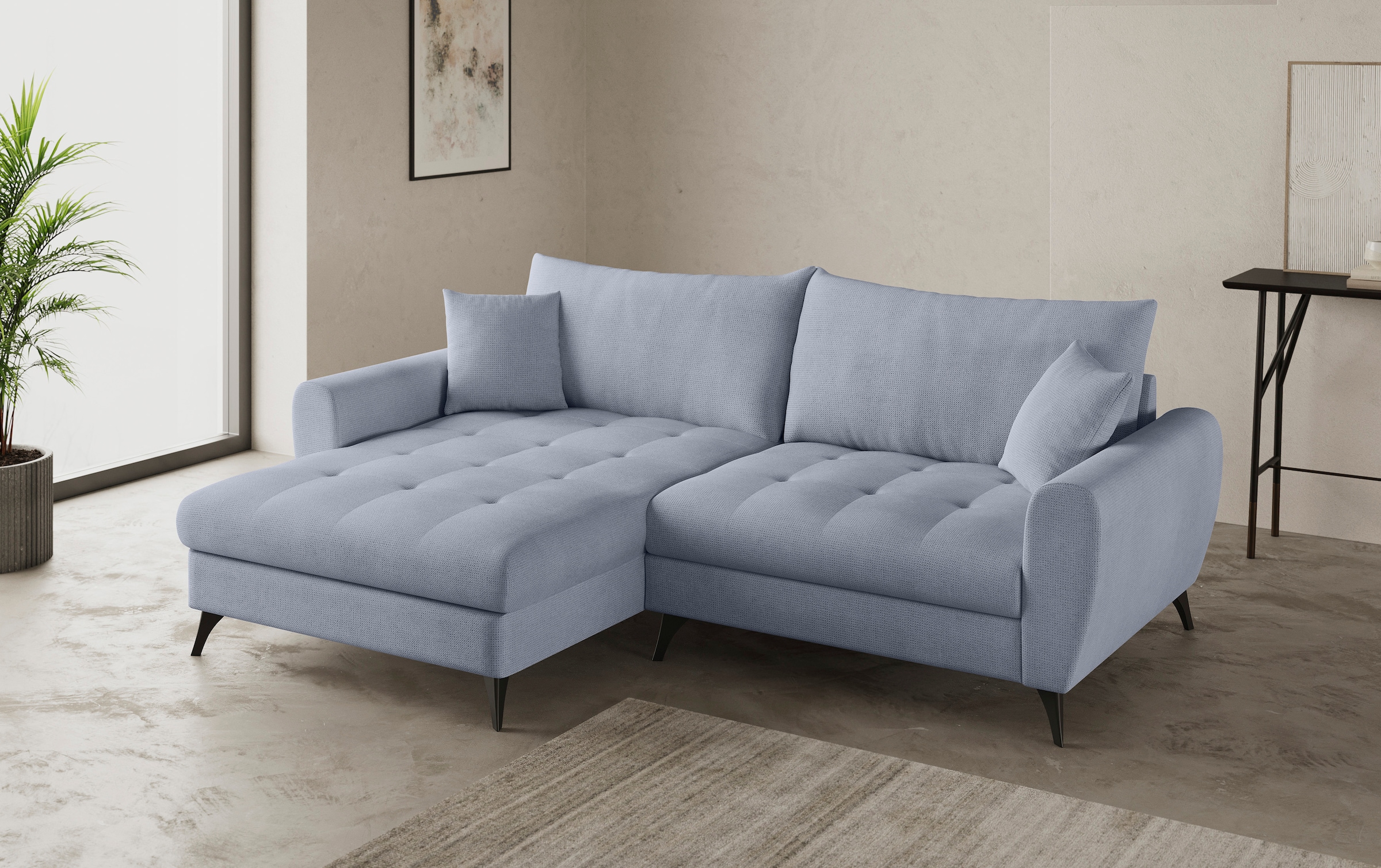 Mr. Couch Ecksofa "Blackburn II, L-Form", Mit Kaltschaumpolsterung bis 140 günstig online kaufen