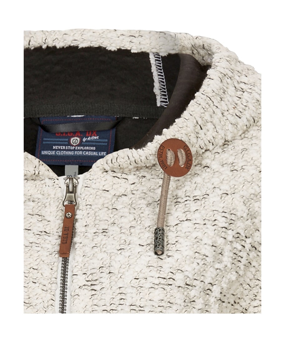 G.I.G.A. DX by killtec Fleecejacke »Roshana« Wärmender Strickparka mit Kapuze, 2-Wege-Reißverschluss, Taschen