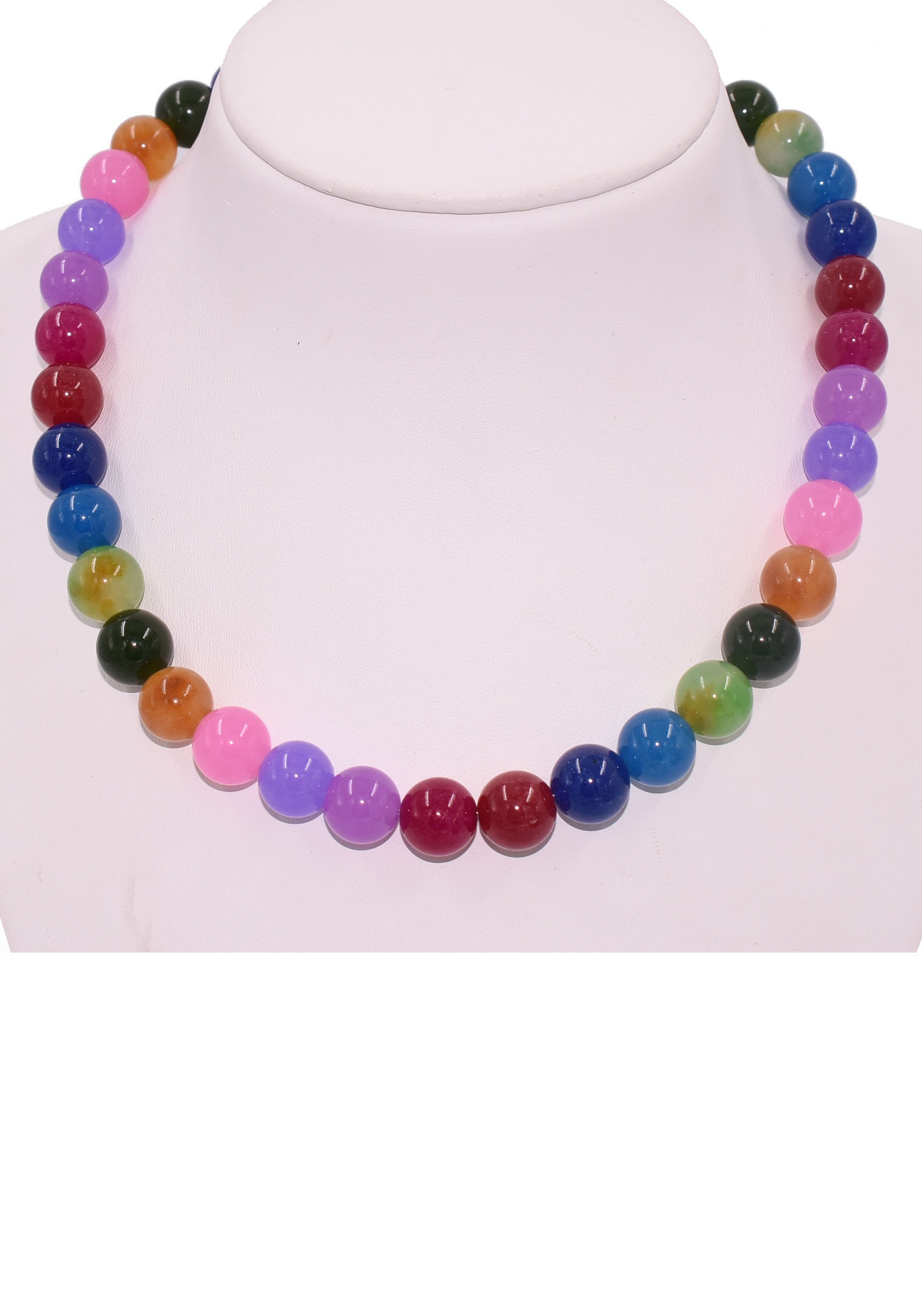 Firetti Collier »Schmuck Geschenk Halsschmuck Halskette Farbstein Edelstein Quarz«, Made in Germany - mit Quarz