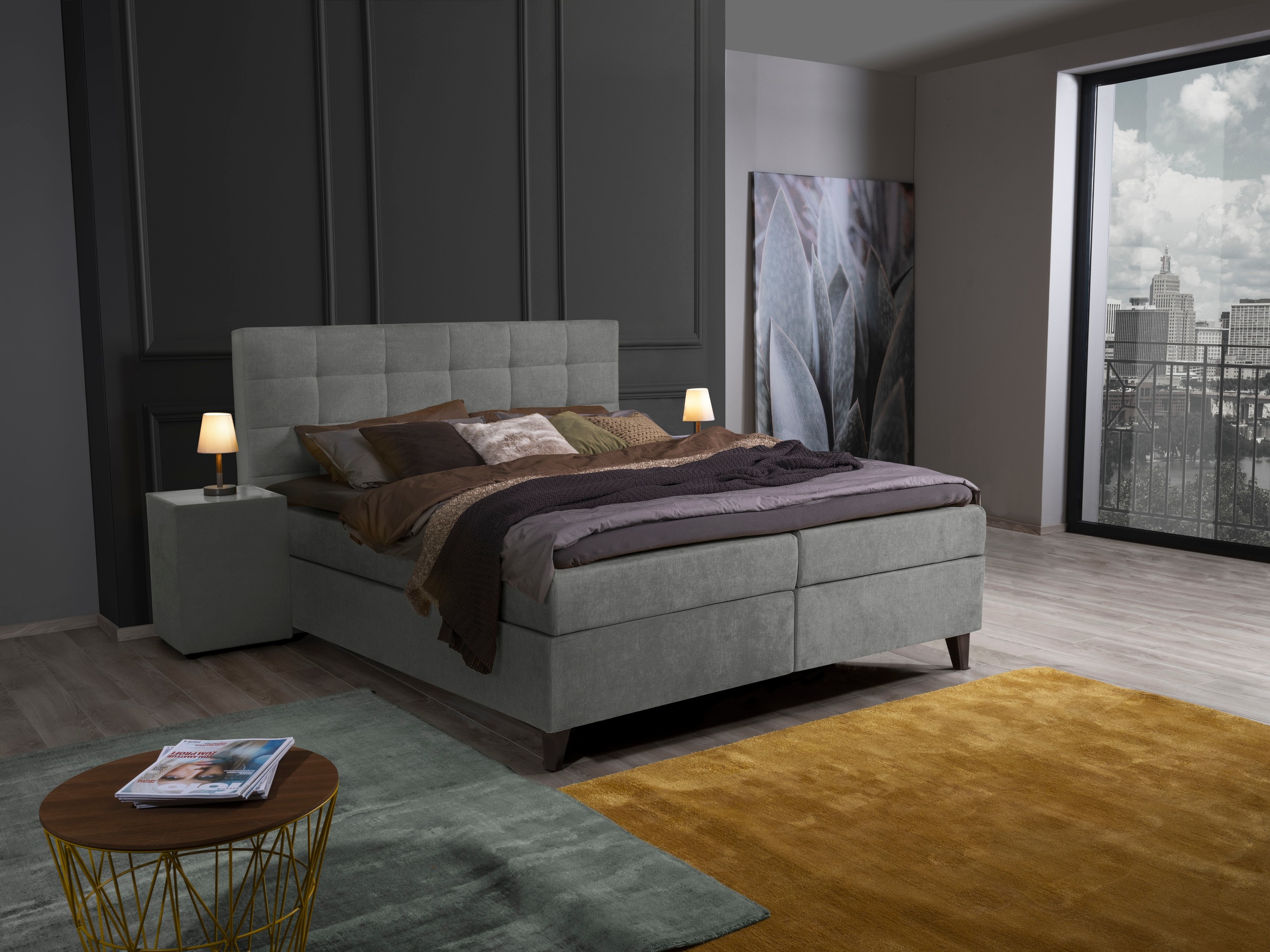 2. Bild von ADA trendline Boxspringbett »Neomi«, inklusive Matratze und Topper