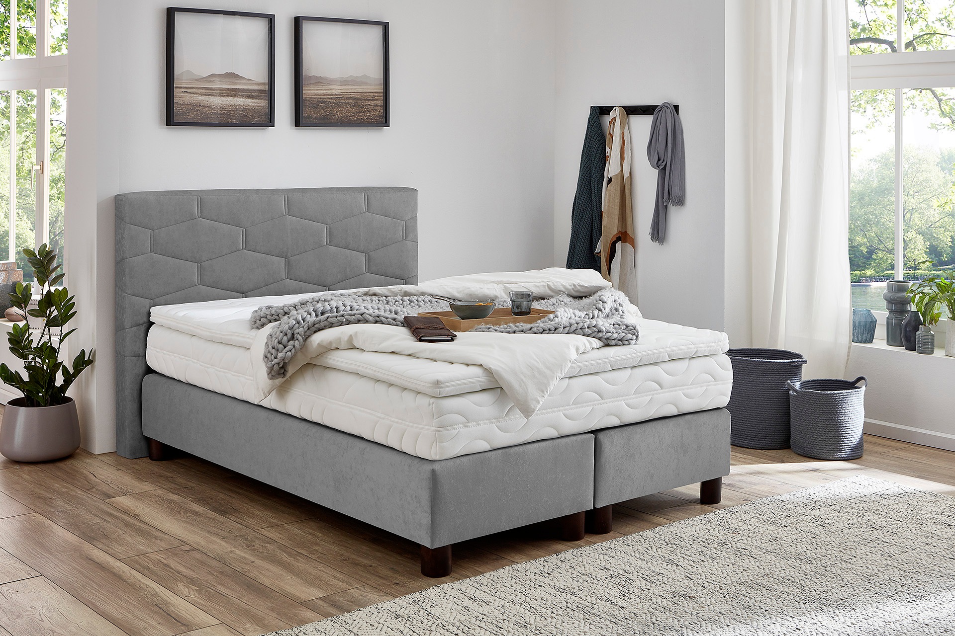 Westfalia Schlafkomfort Boxspringbett wahlweise mit Topper günstig online kaufen